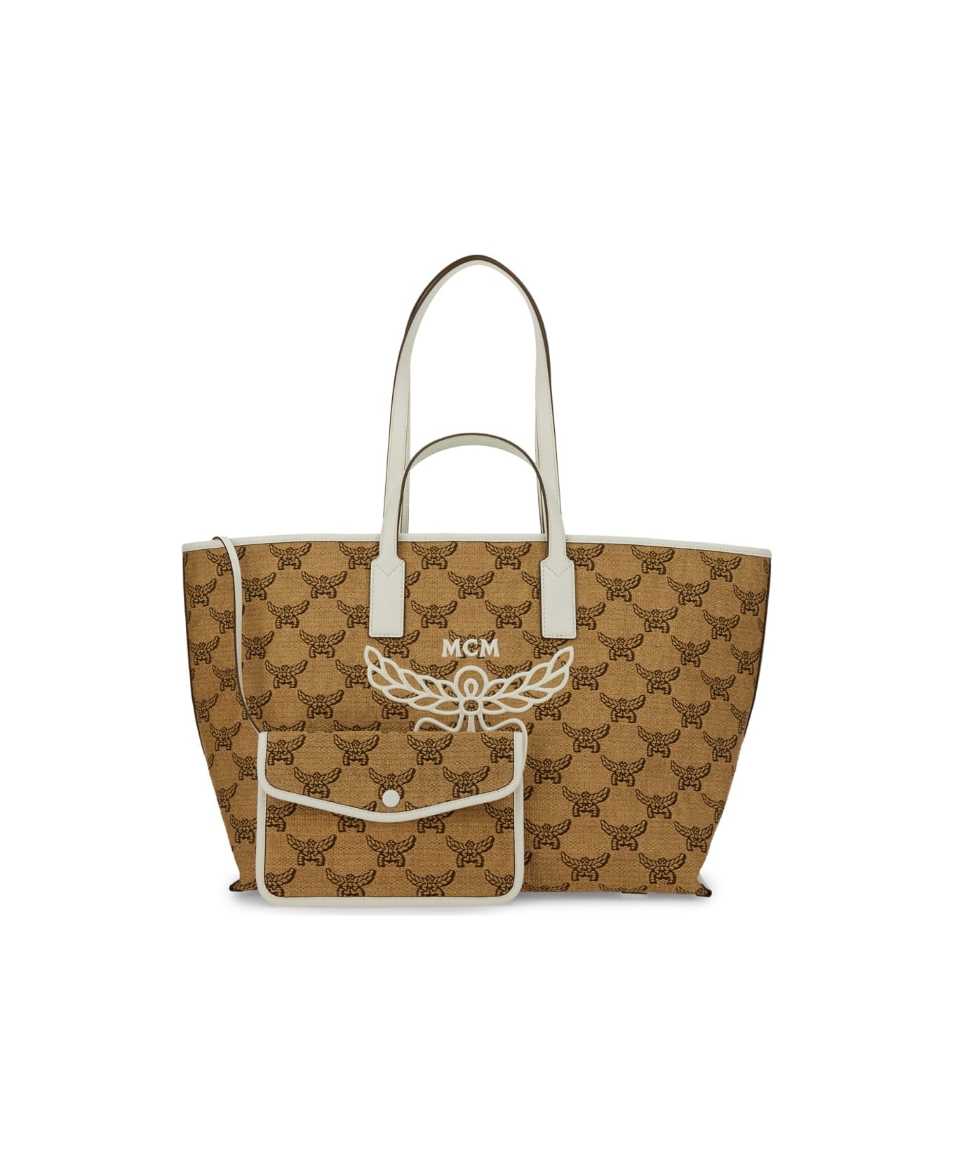 MCM Medium "himmel" Tote Bag - BEIGE