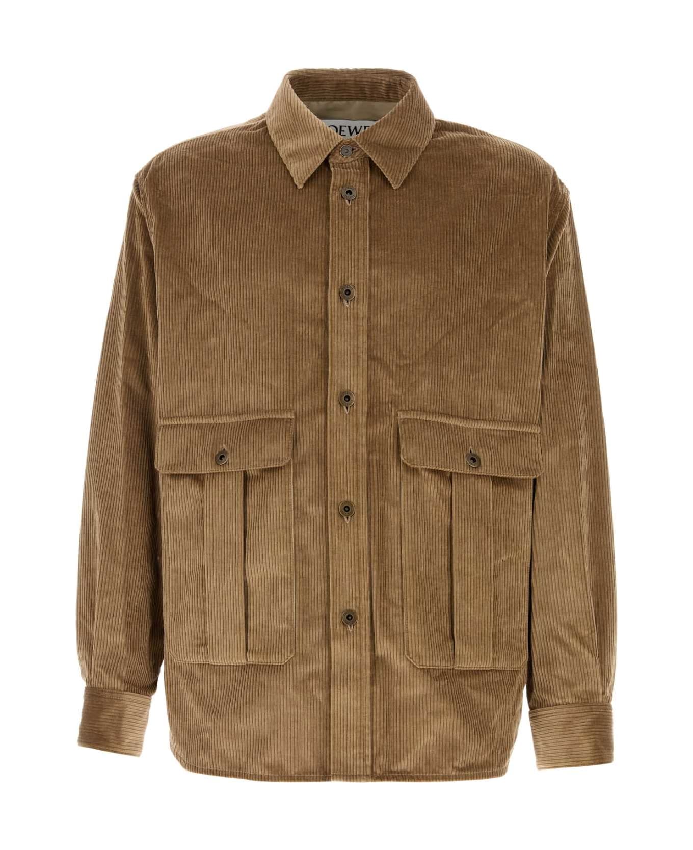 Loewe Biscuit Corduroy Shirt - LIGHTCARAMEL