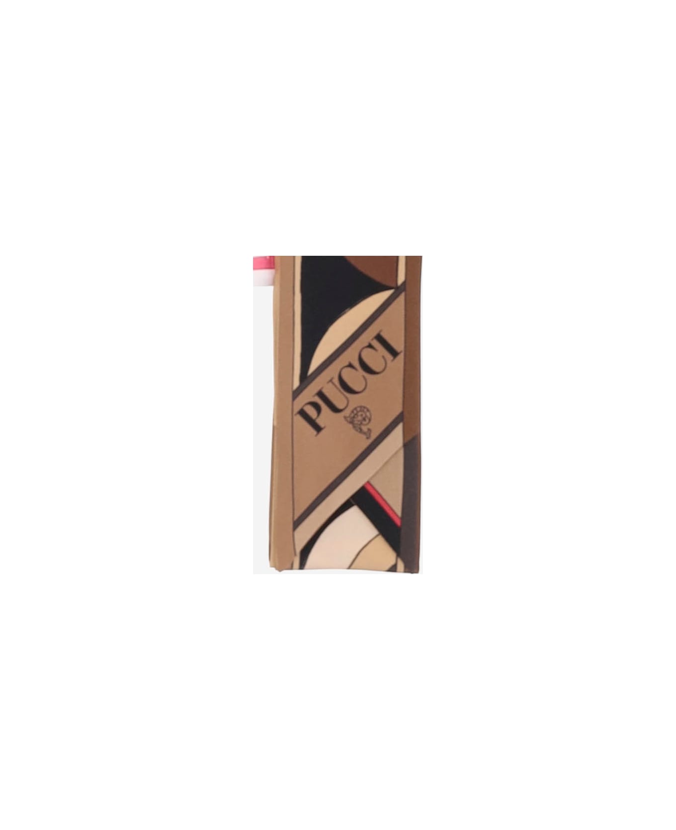 Pucci Printed Silk Scarf - Brown