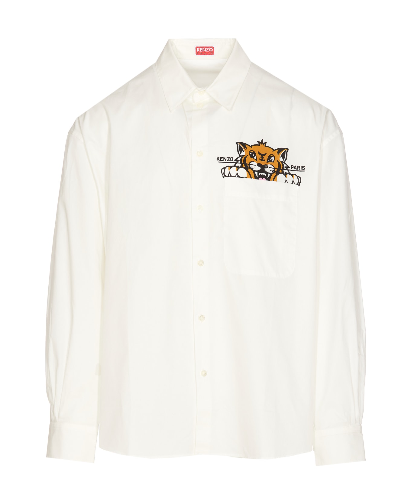 Kenzo Happy Tiger Pocket Casual Shirt | italist