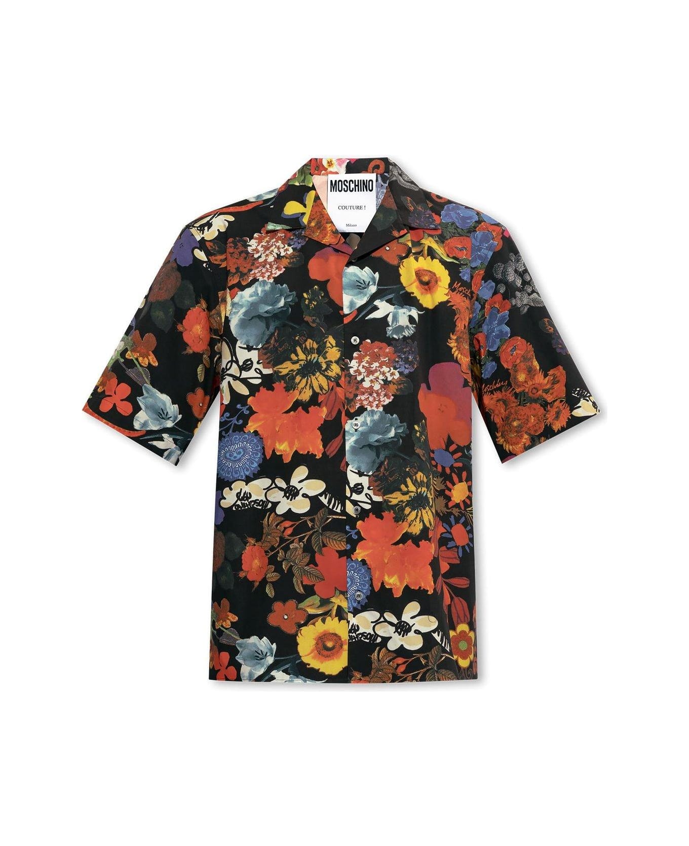 Moschino Floral-printed Short-sleeved Shirt - Fantasia