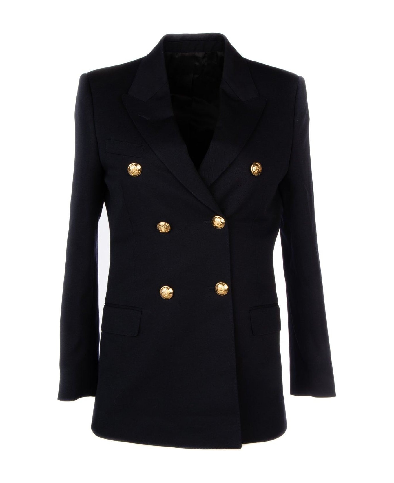 Celine Double-breasted Long-sleeved Jacket - Blue