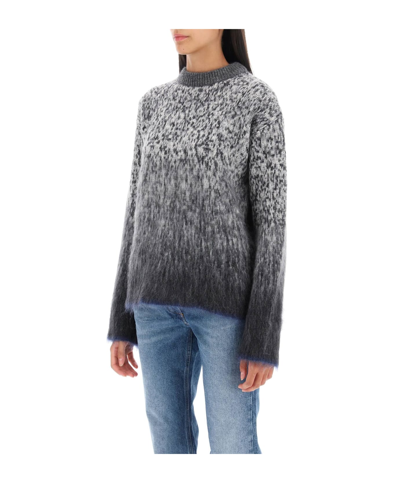 Off-White Arrow Mohair Sweater - DARK GREY (Grey)