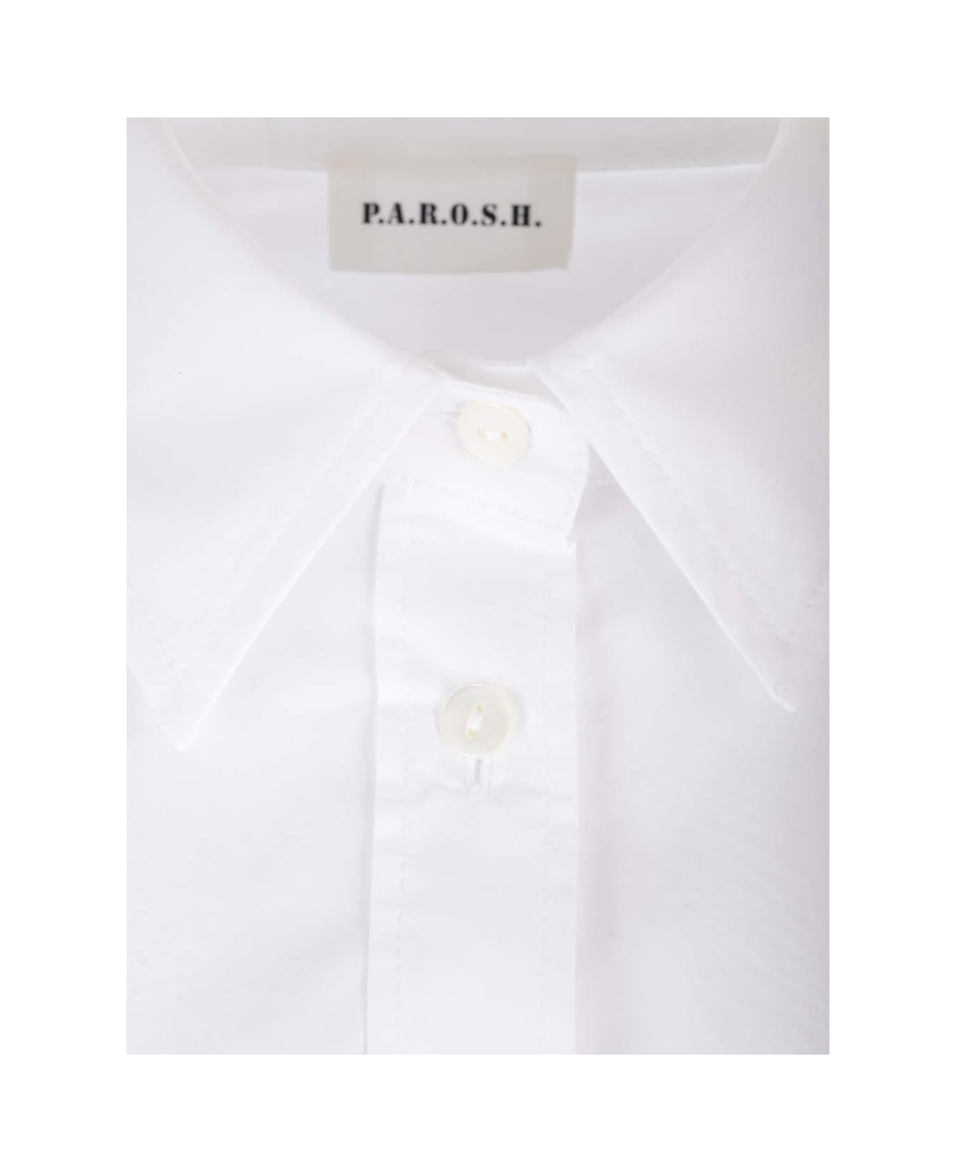 Parosh White Cotton Shirt - Bianco