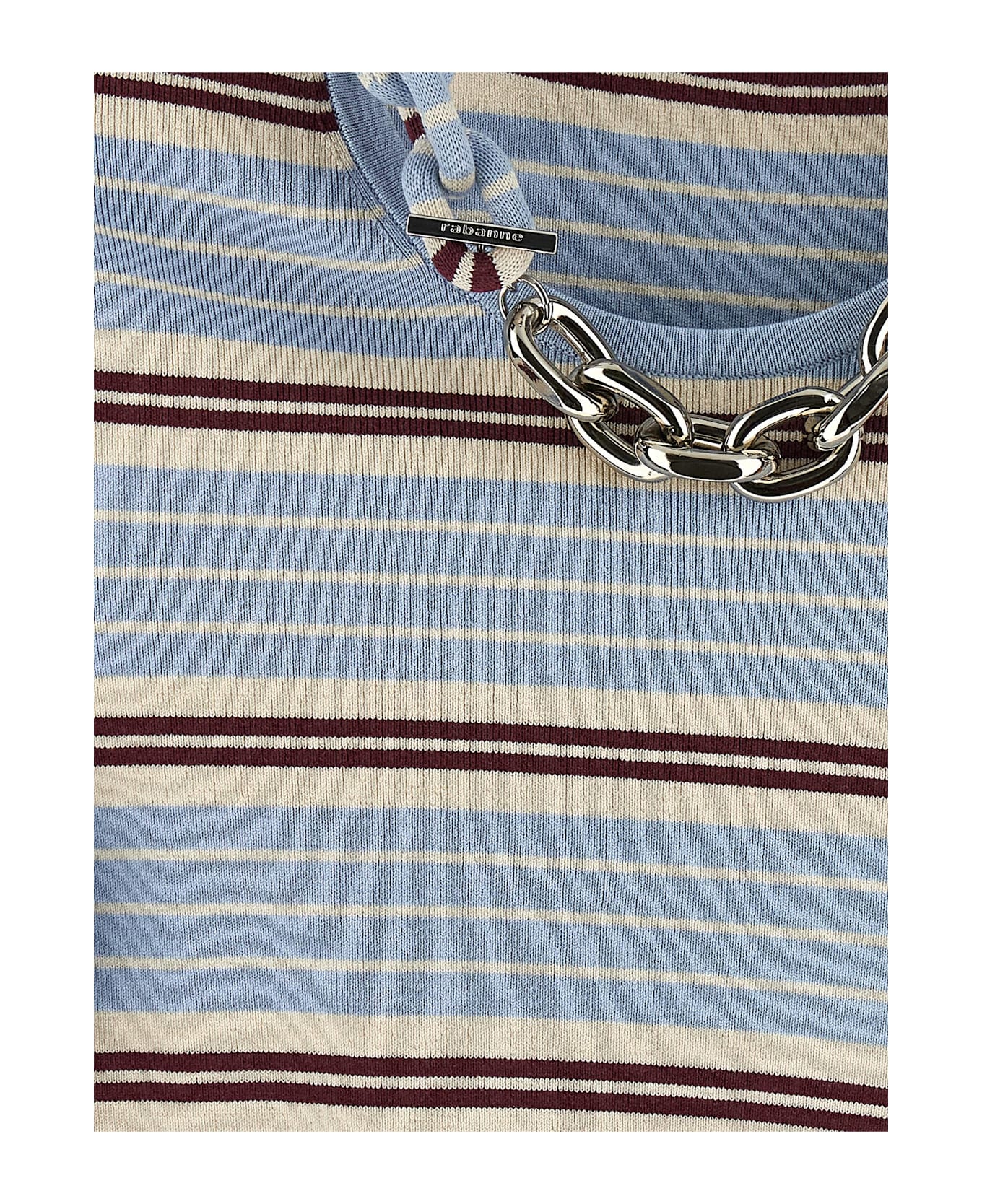 Paco Rabanne Chain T-shirt - Light Blue