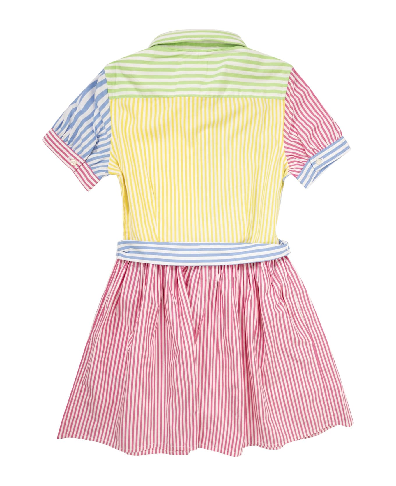 Polo Ralph Lauren Chemisier Striped Cotton Patchwork - Multicolor