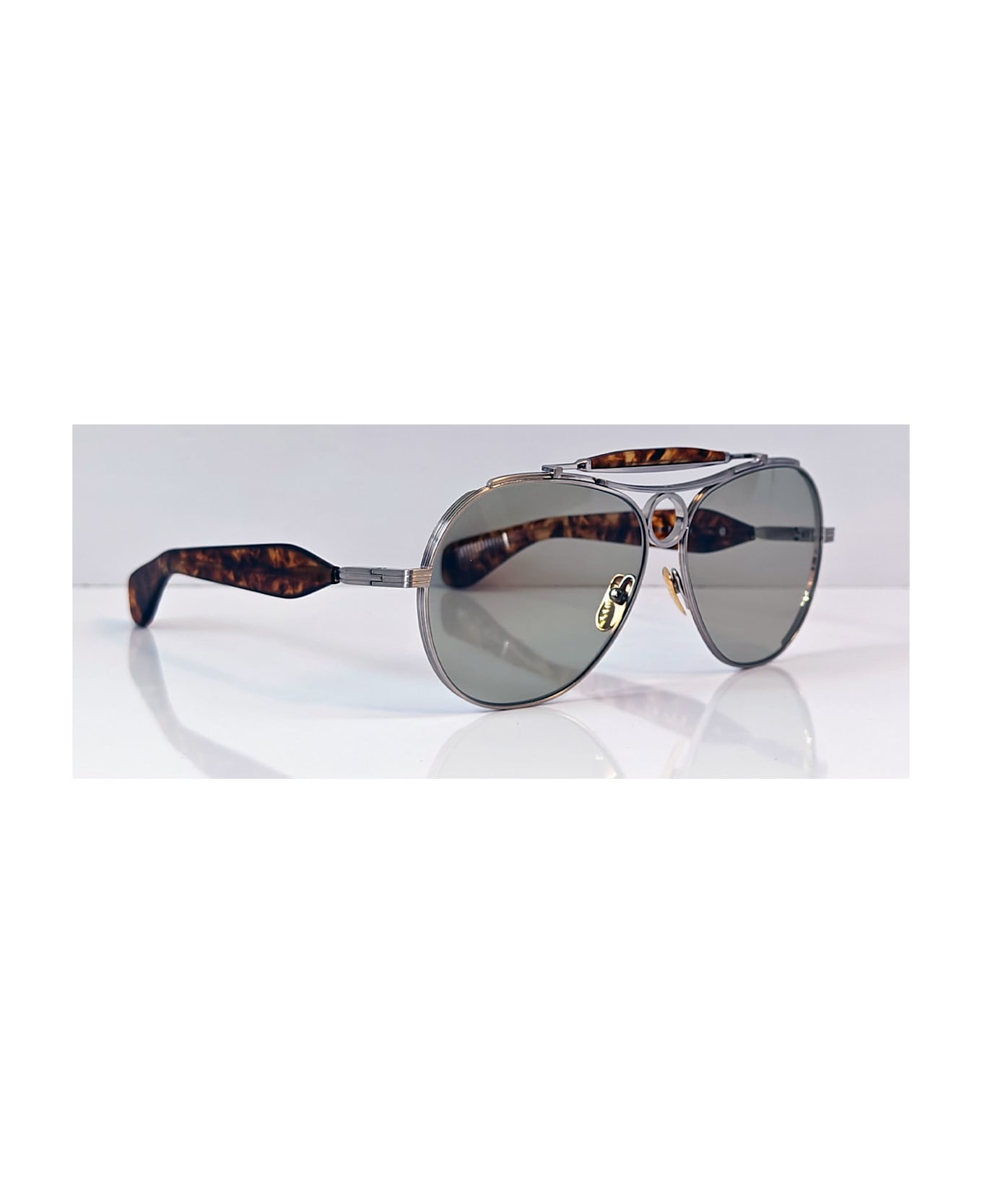 Jacques Marie Mage Aspen - Silver Sunglasses - silver/brown