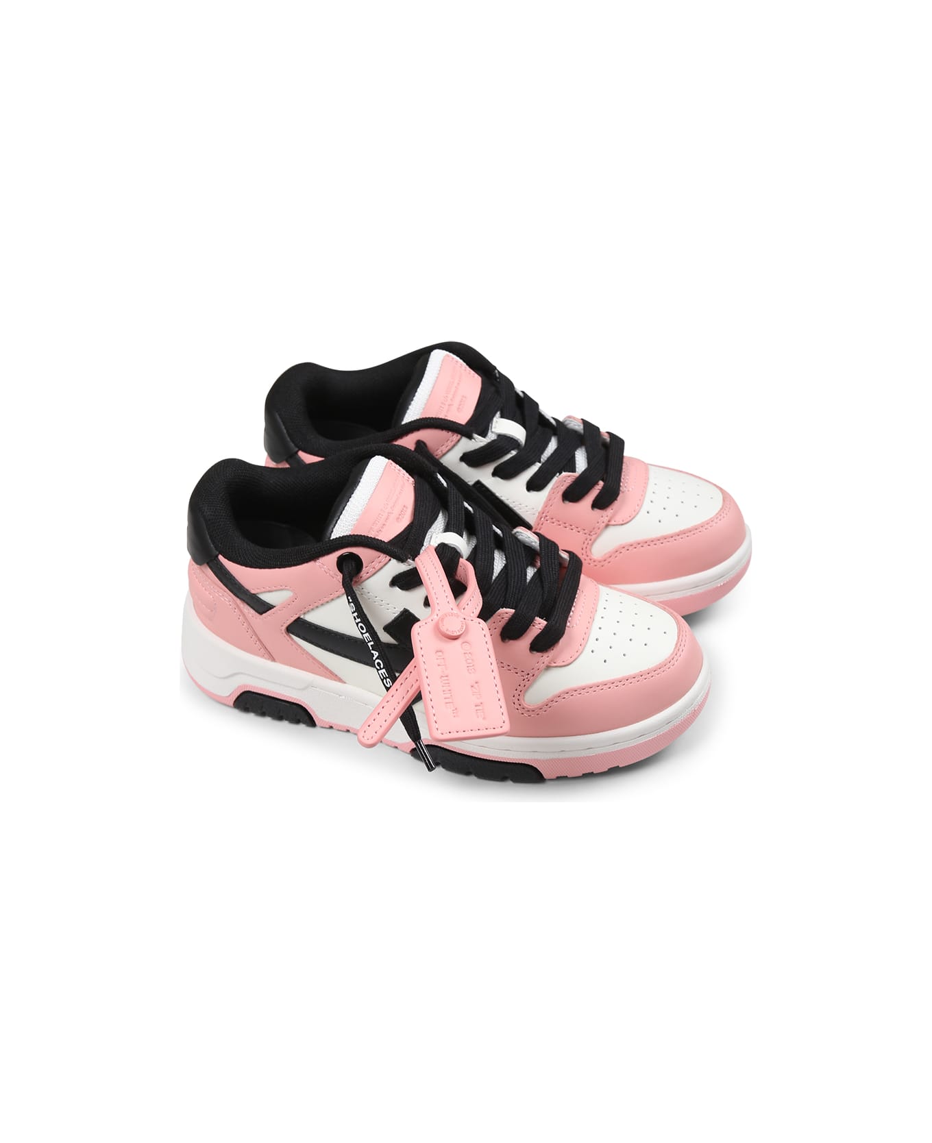 Off-White Pink Sneakers For Girl With Arrow - Pink