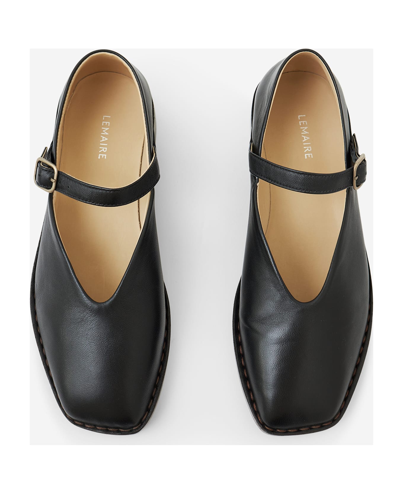 Lemaire Ballerina Ballet Flats - black
