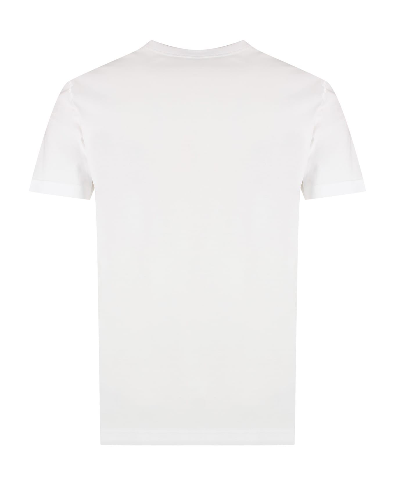 Dolce & Gabbana Logo Patch V-neck T-shirt - White シャツ