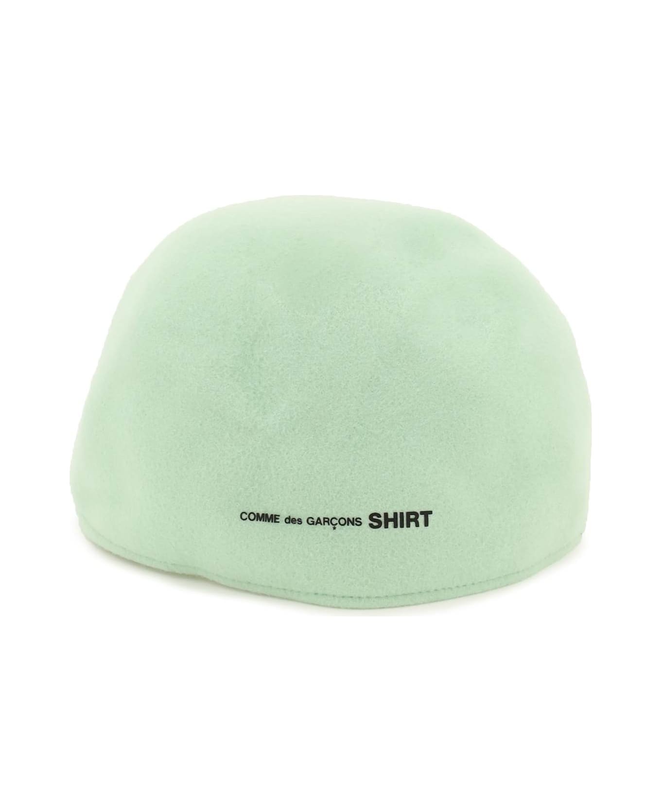 Comme des Garçons Shirt Wool Flat Cap - PALE GREEN (Green)