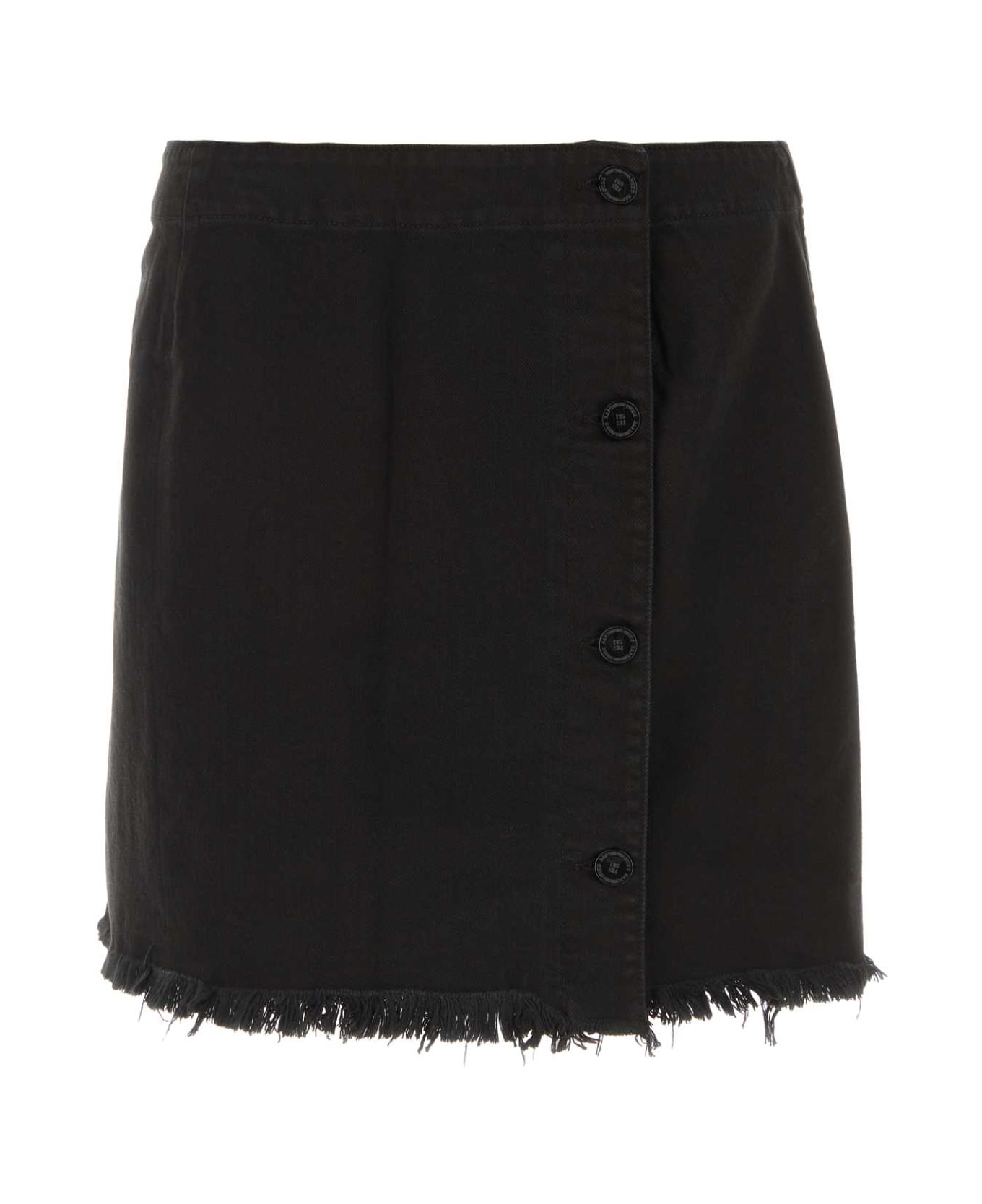 Raf Simons Black Denim Skirt - 0099 スカート