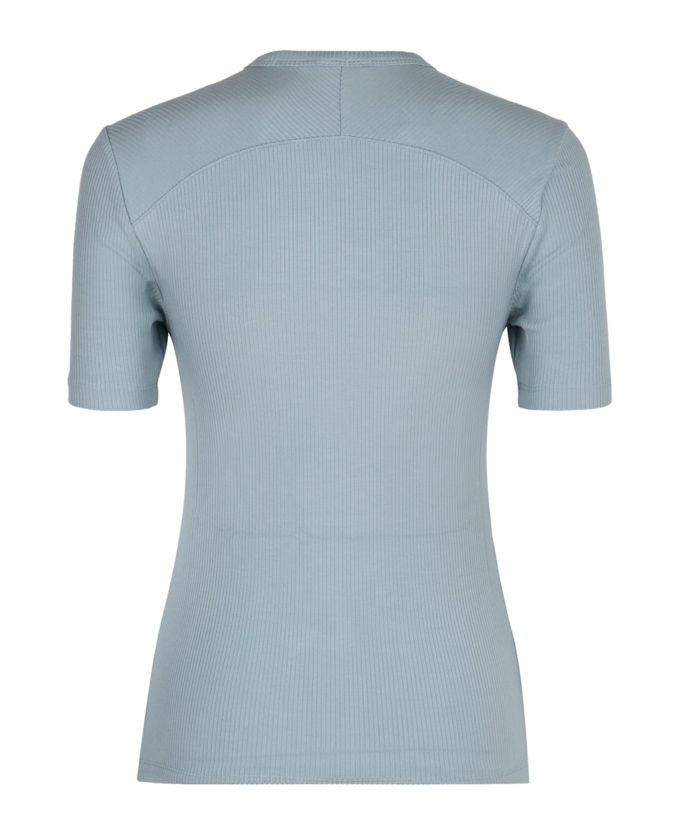 Calvin Klein Ribbed Knit T-shirt - Light Blue
