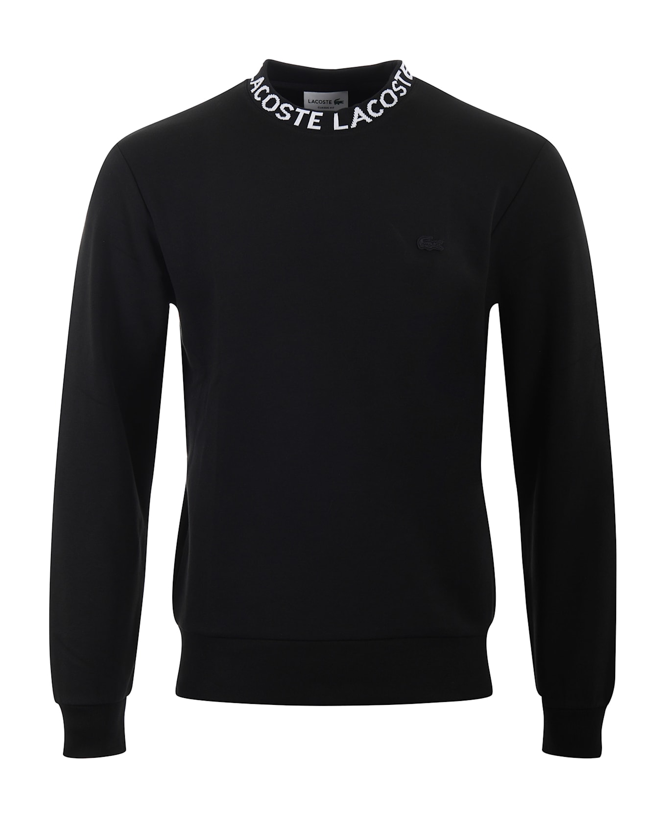 Lacoste Cotton Sweatshirt - Black