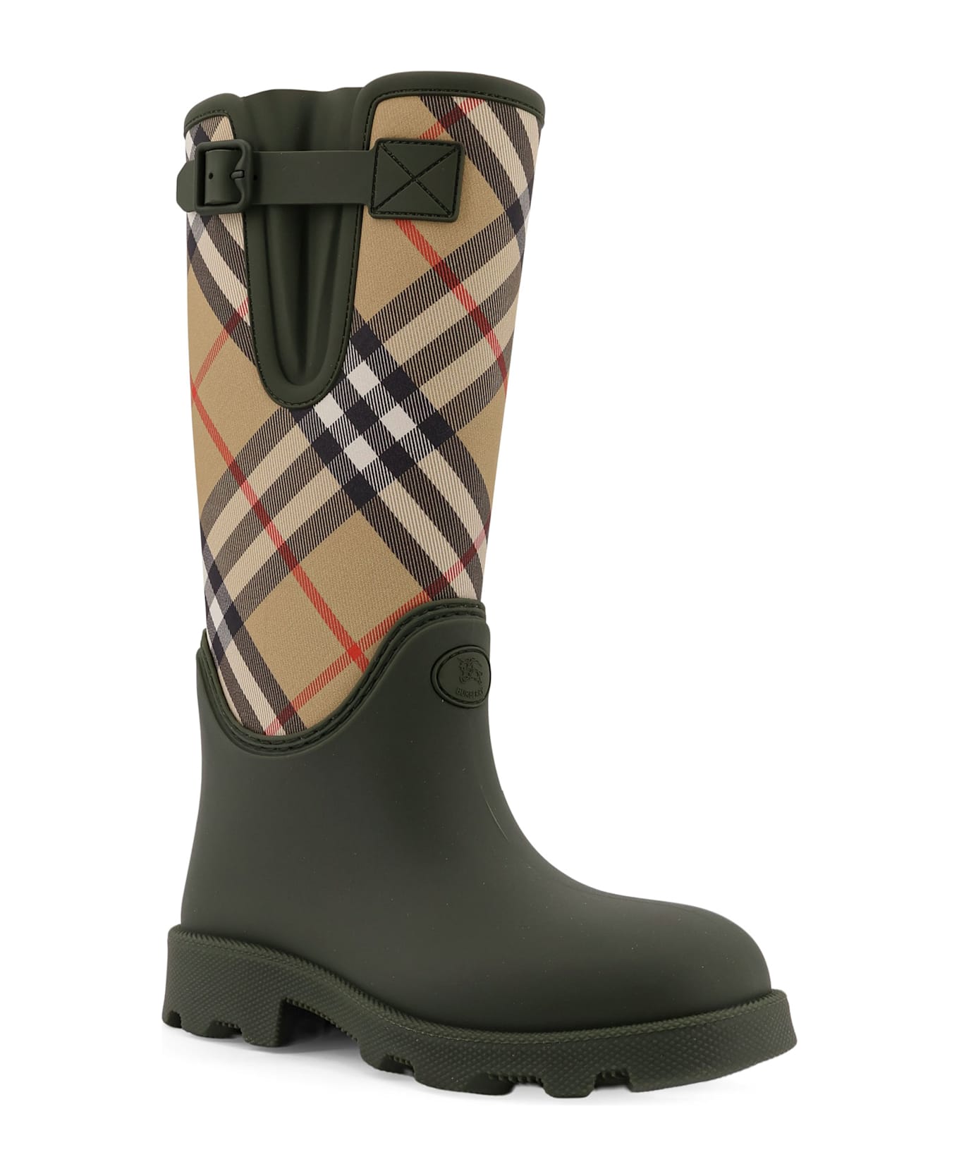 Burberry Rainboots With Traditional Check Insert - LOCH