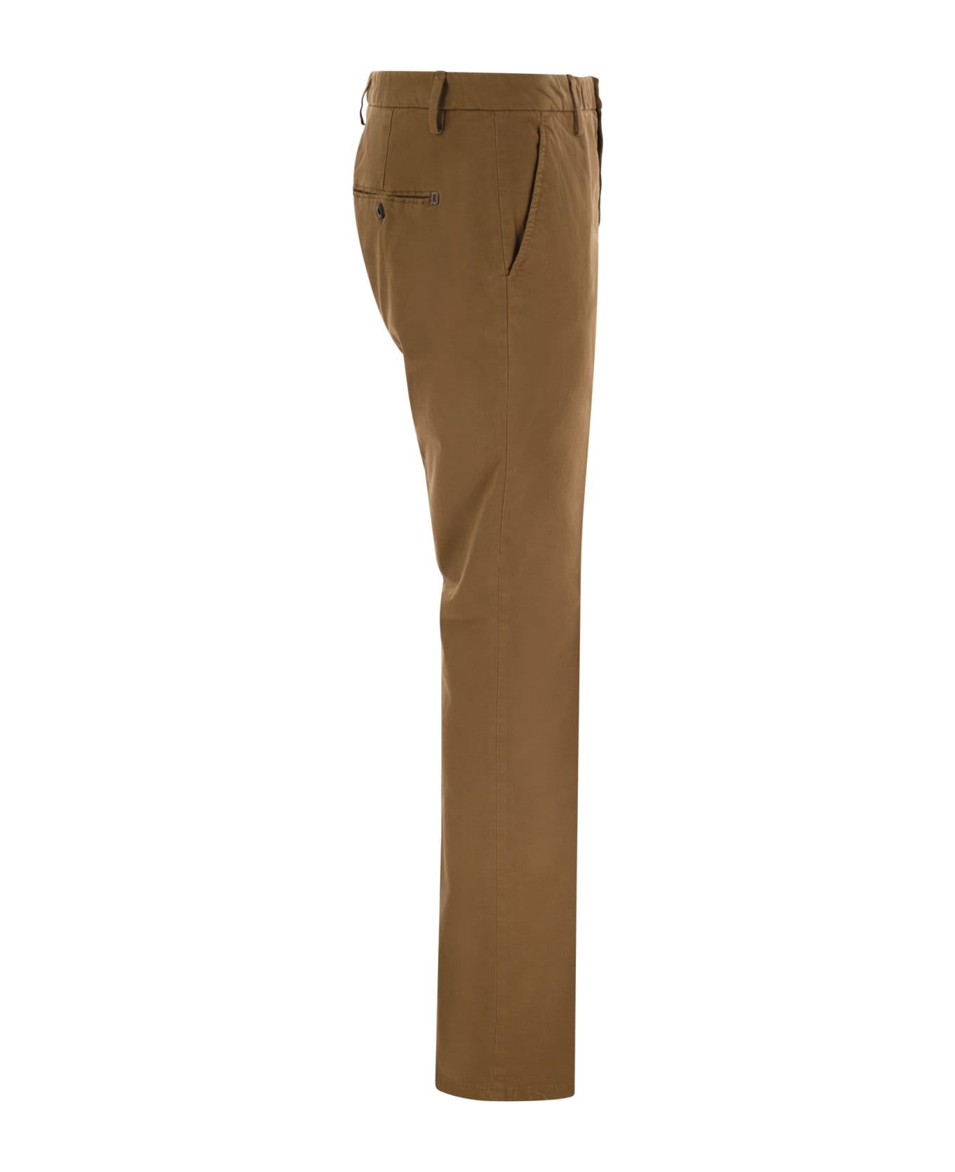 Dondup Spiritissimo - Regular Chino Trousers In Light Gabardine - Cannamon