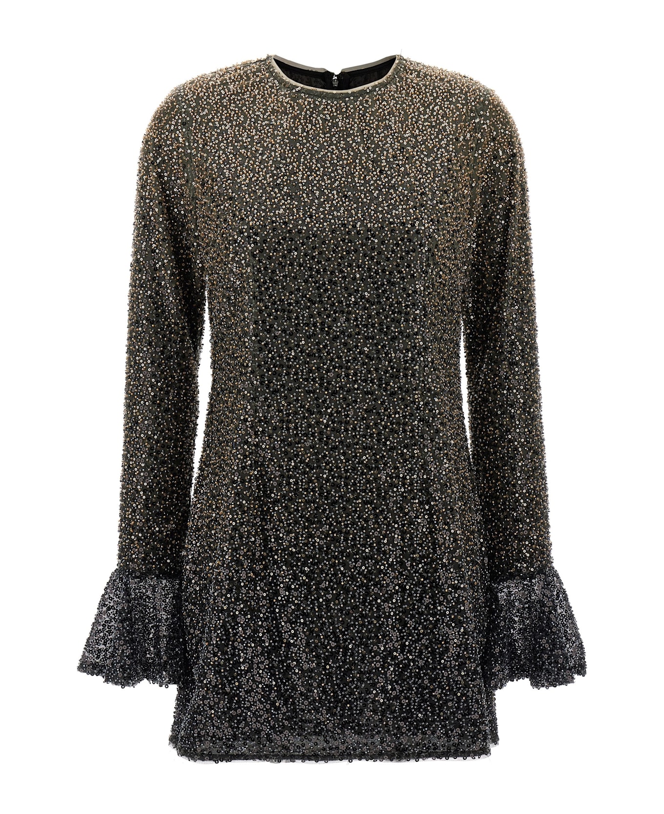 Rotate by Birger Christensen 'beaded Ls Mini' Dress - Brown