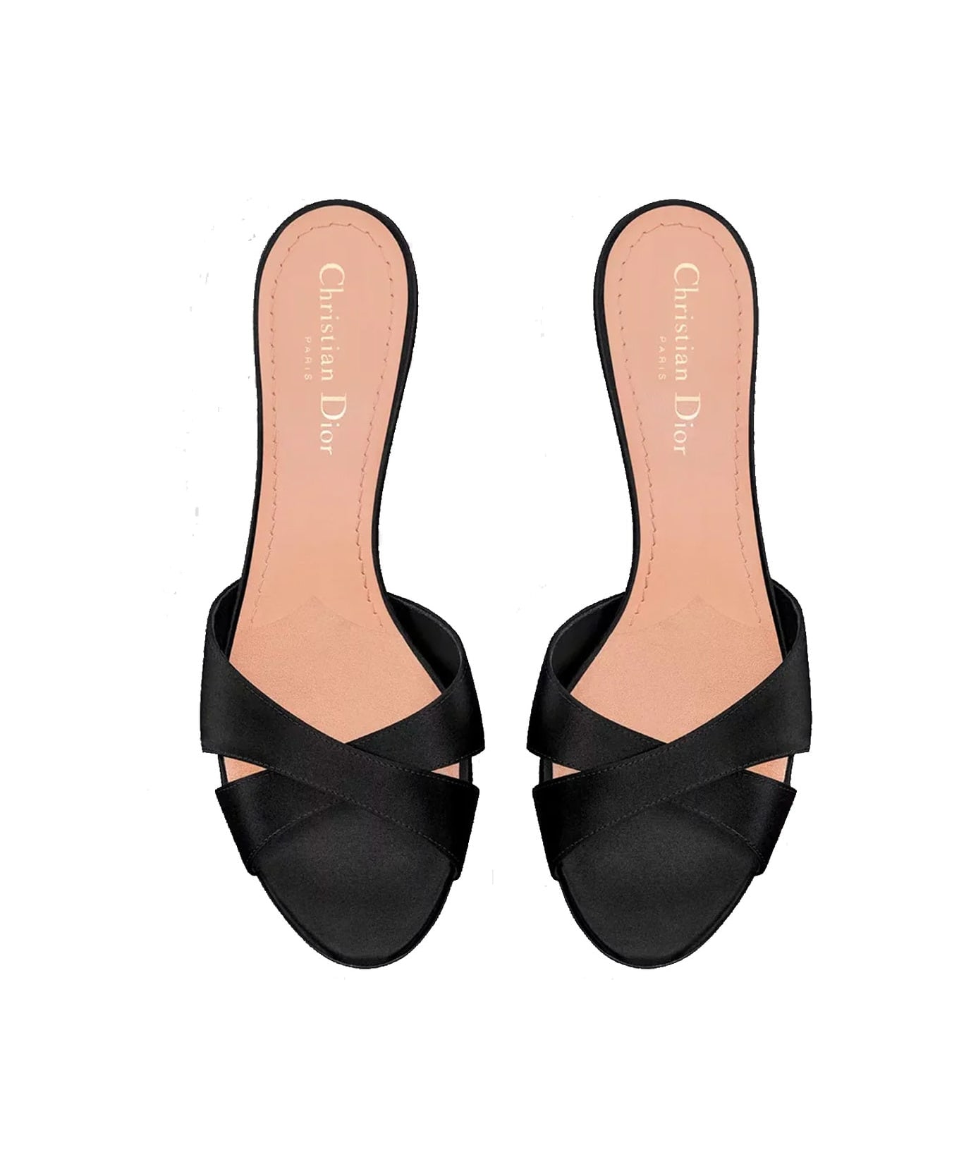 Dior Tribales Silk Sandals - Black