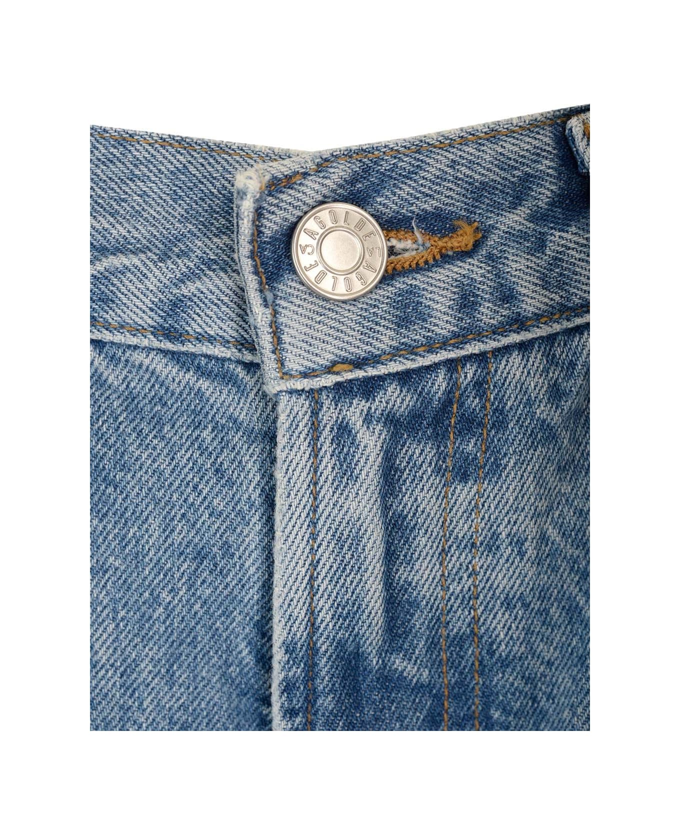 AGOLDE 
clara
 Wide Leg Jeans - BLUE
