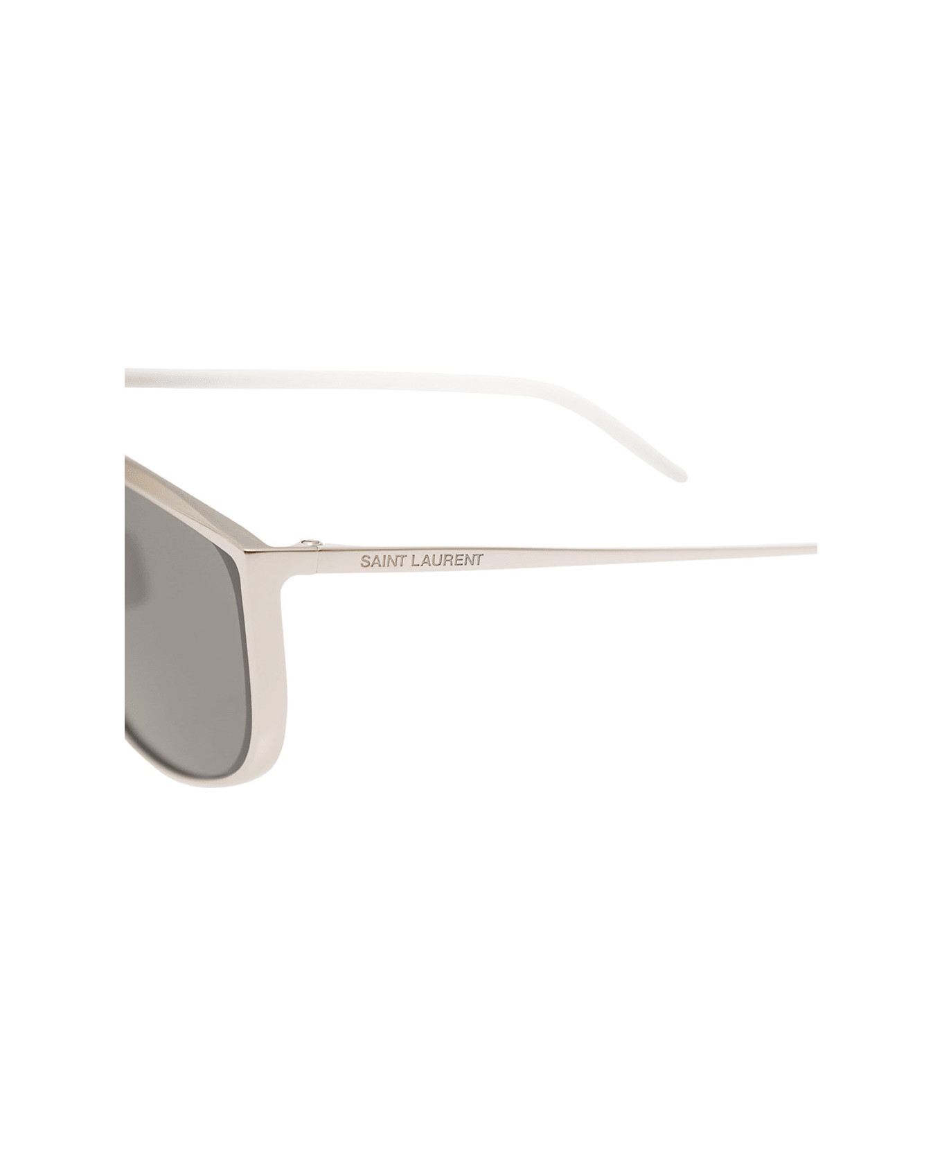 Saint Laurent Sl 605 Luna Sunglasses In Silver-tone Acetate Woman - Metallic アイウェア
