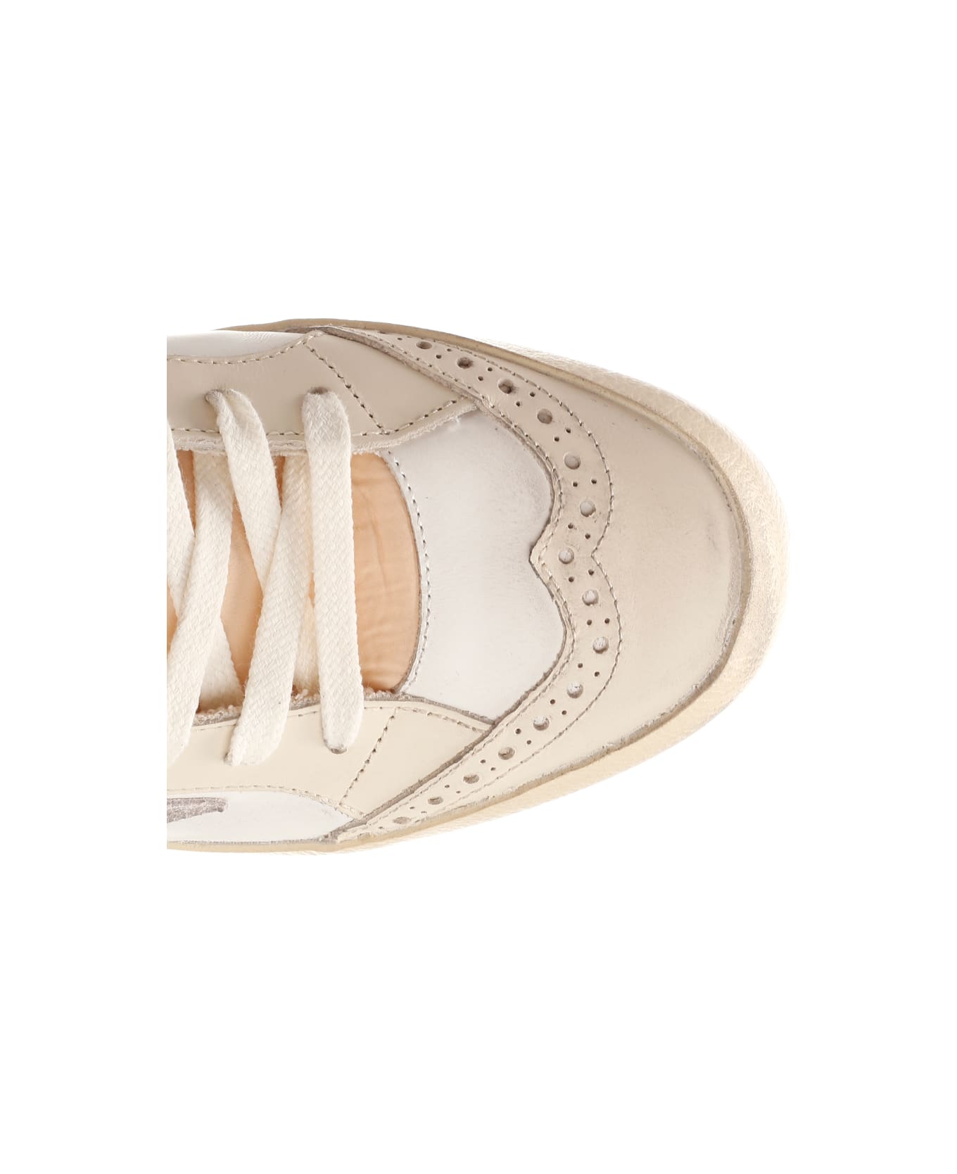 Golden Goose Mid Star Sneakers - White/Lilac/Grey/Gold