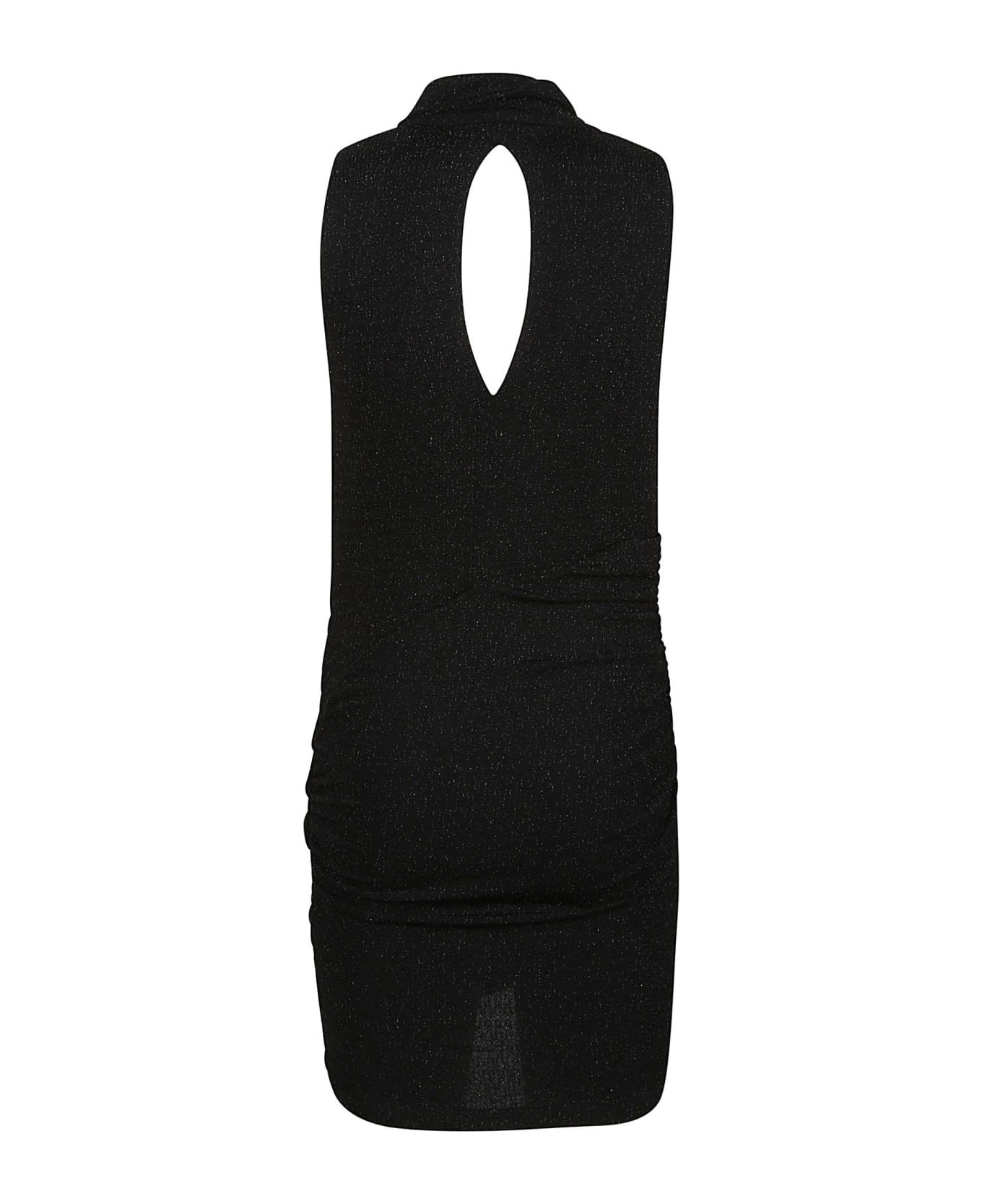 IRO Mikano Sleeveless Mini Dress - Black/black Lurex ワンピース＆ドレス