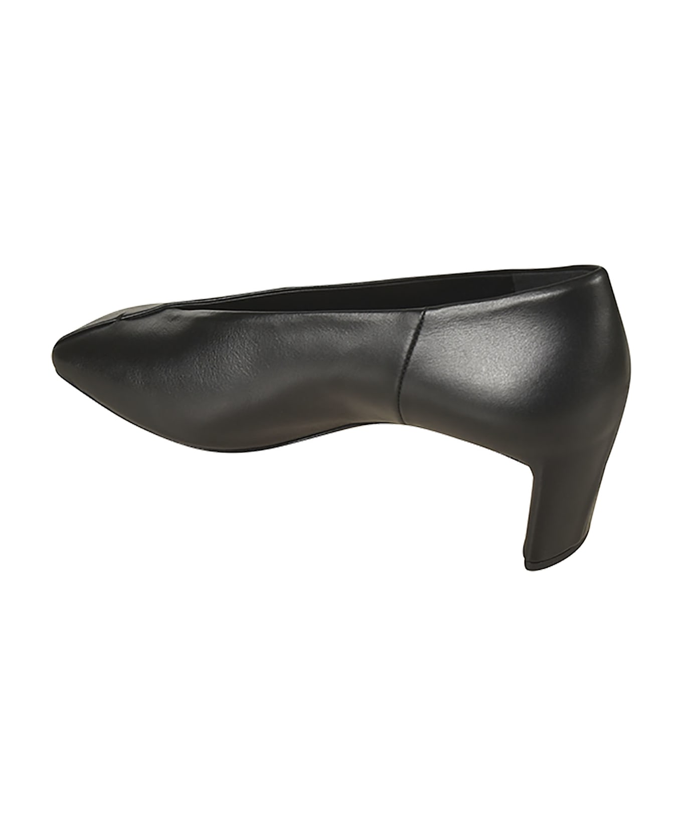 Del Carlo Square Toe Slide-on Pumps - Black