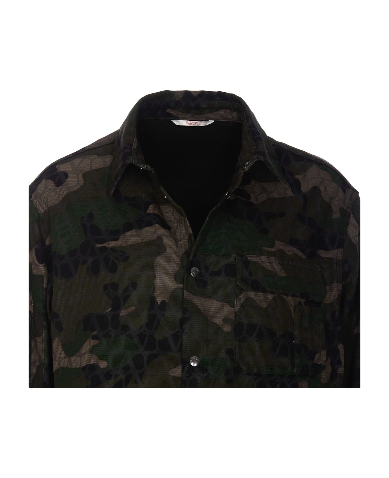 Valentino Garavani Toile Iconographe Camouflage Jacket - Green