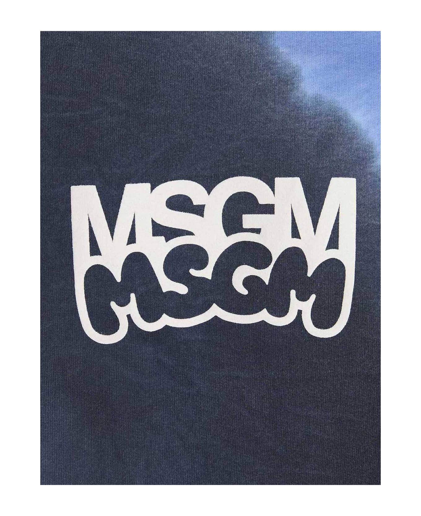 MSGM Logo Print Tie Dye Sweatshirt By Burro Studio - Multicolor フリース