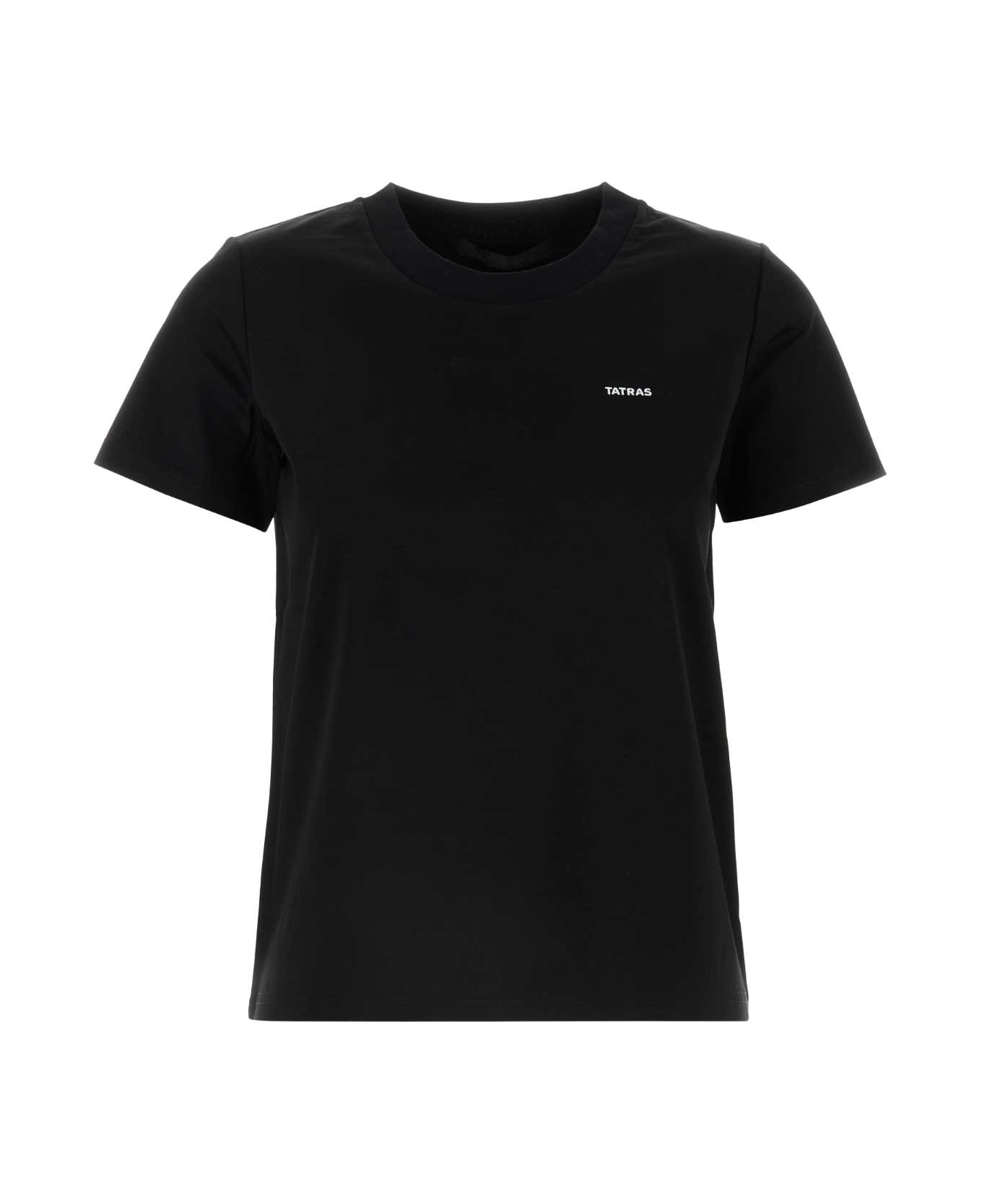 TATRAS Black Cotton T-shirt - BLACK