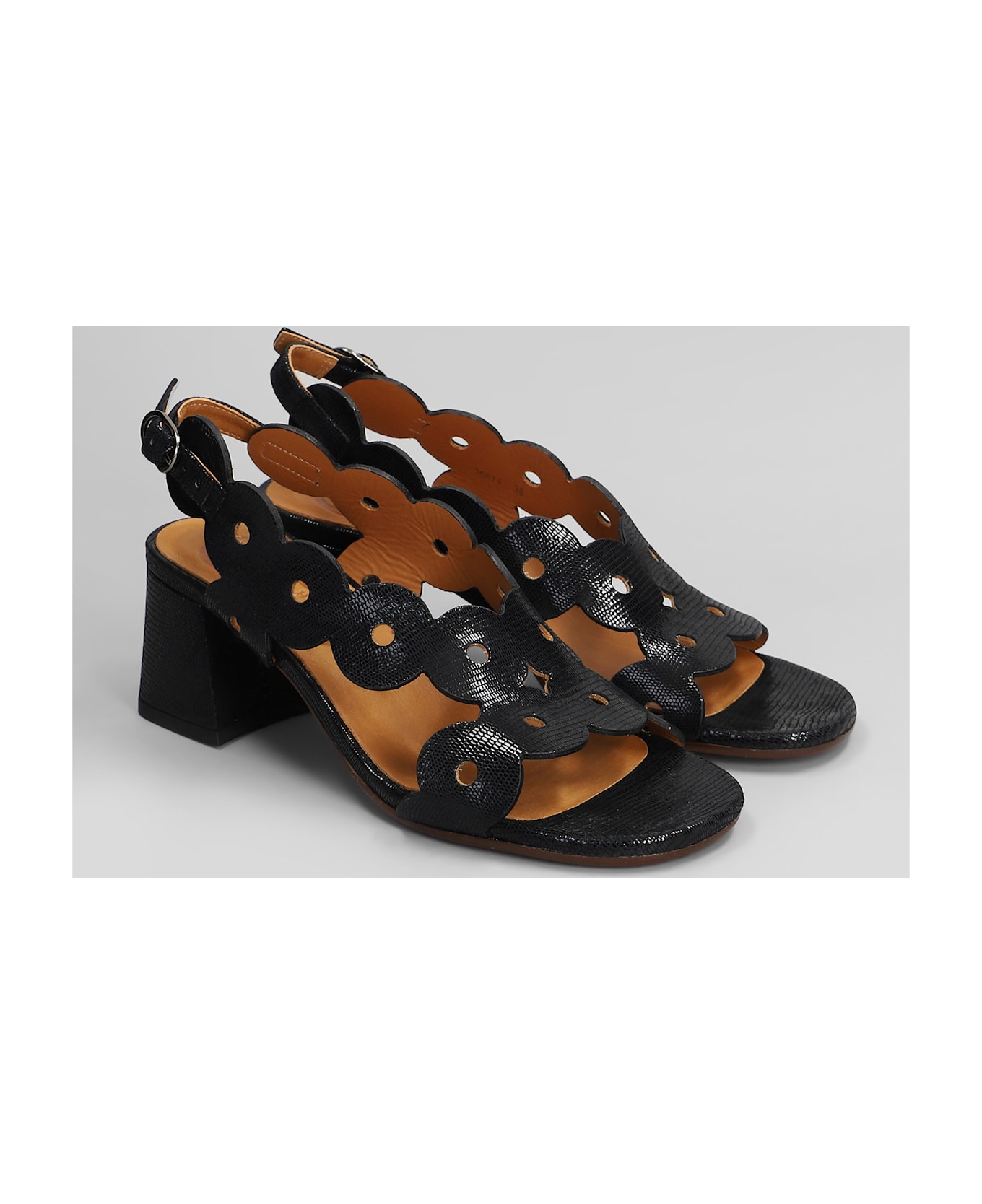 Chie Mihara Sandals In Black Leather - black