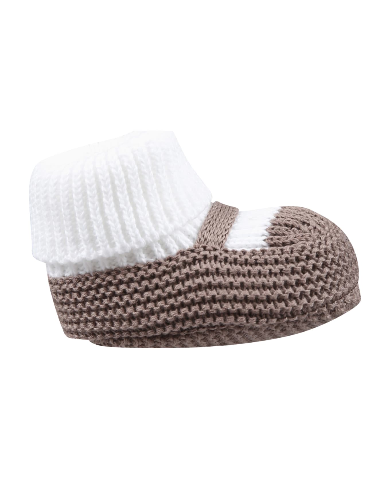 Little Bear Brown Bootees For Baby Kids - Brown