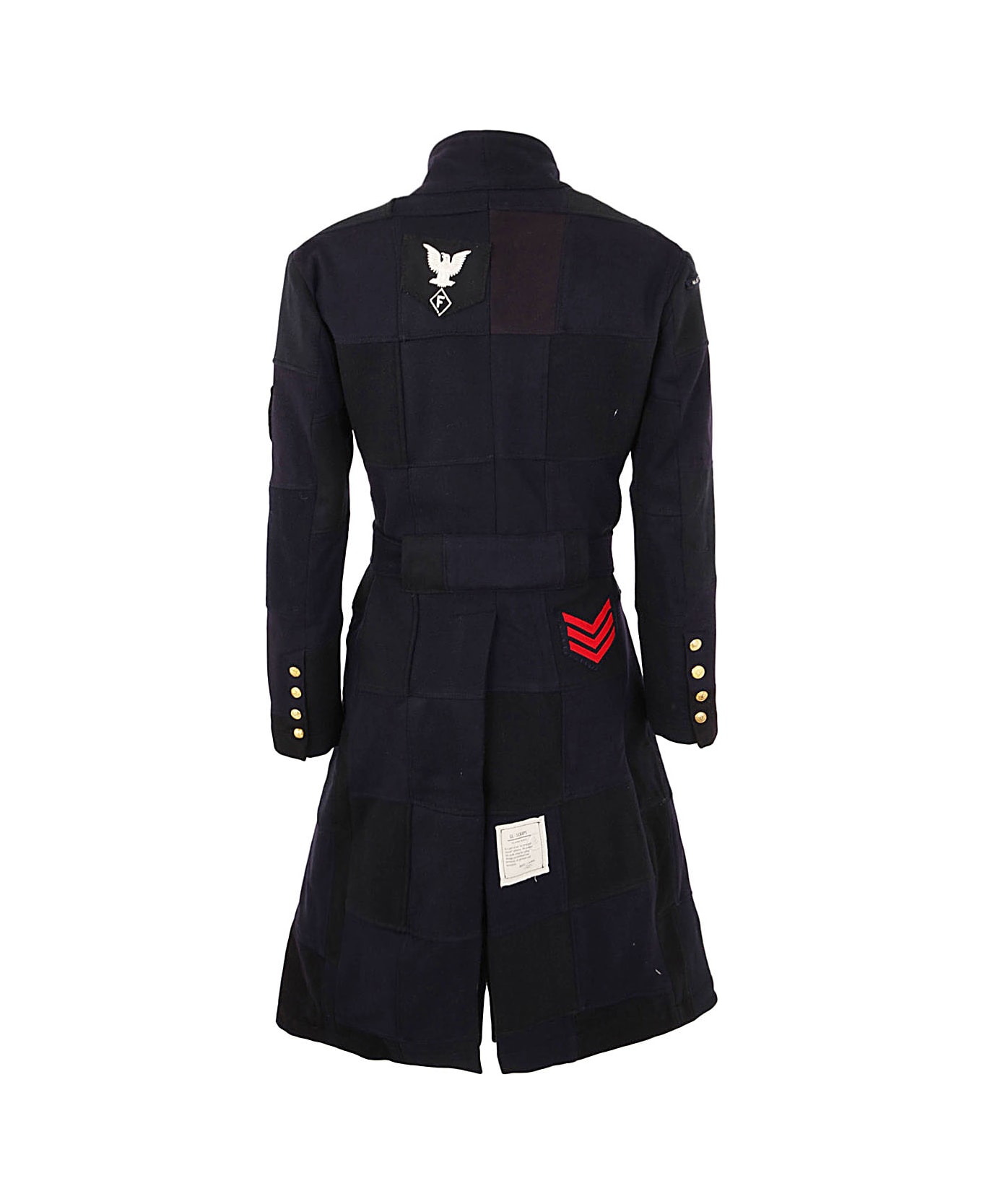 Greg Lauren Scrapwork Gl1 Overcoat - Navy Blue Sailor
