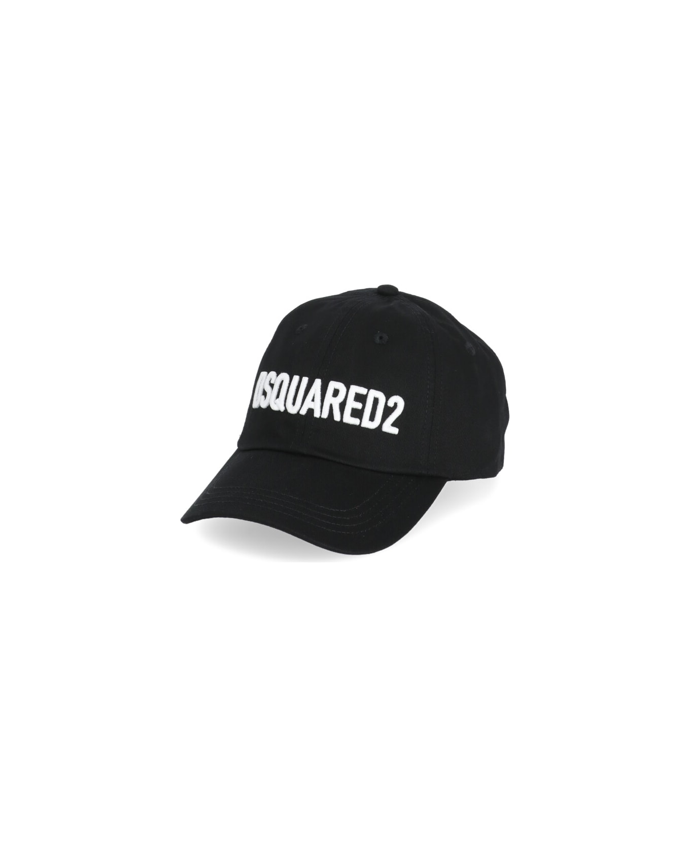 Dsquared2 Logo Embroidered Baseball Cap - Black