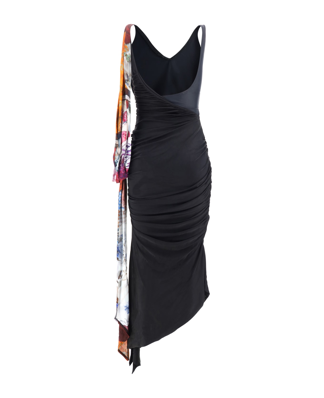 Marine Serre Midi Dress - BLACK ワンピース＆ドレス