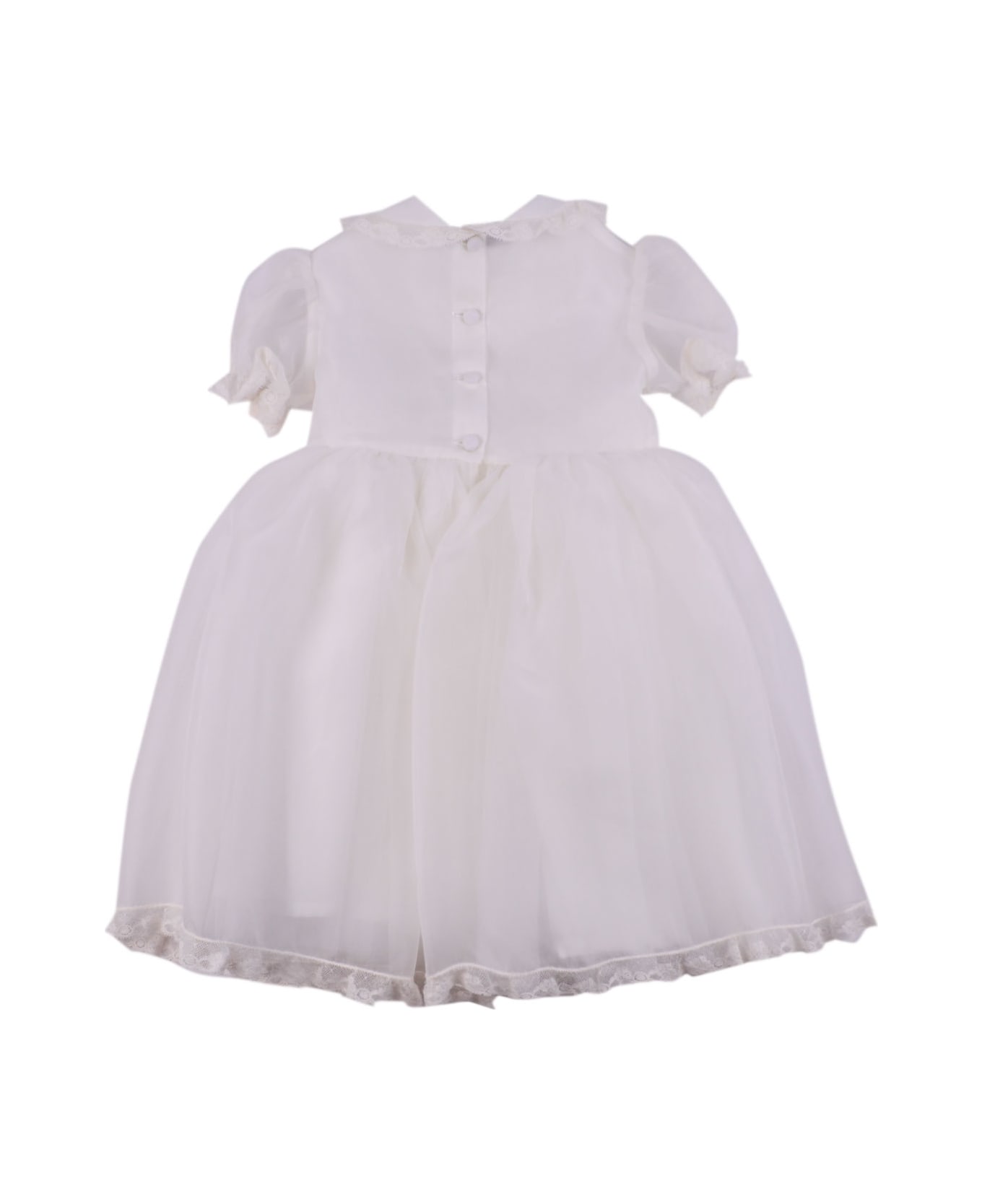 Piccola Giuggiola Silk Dress - White