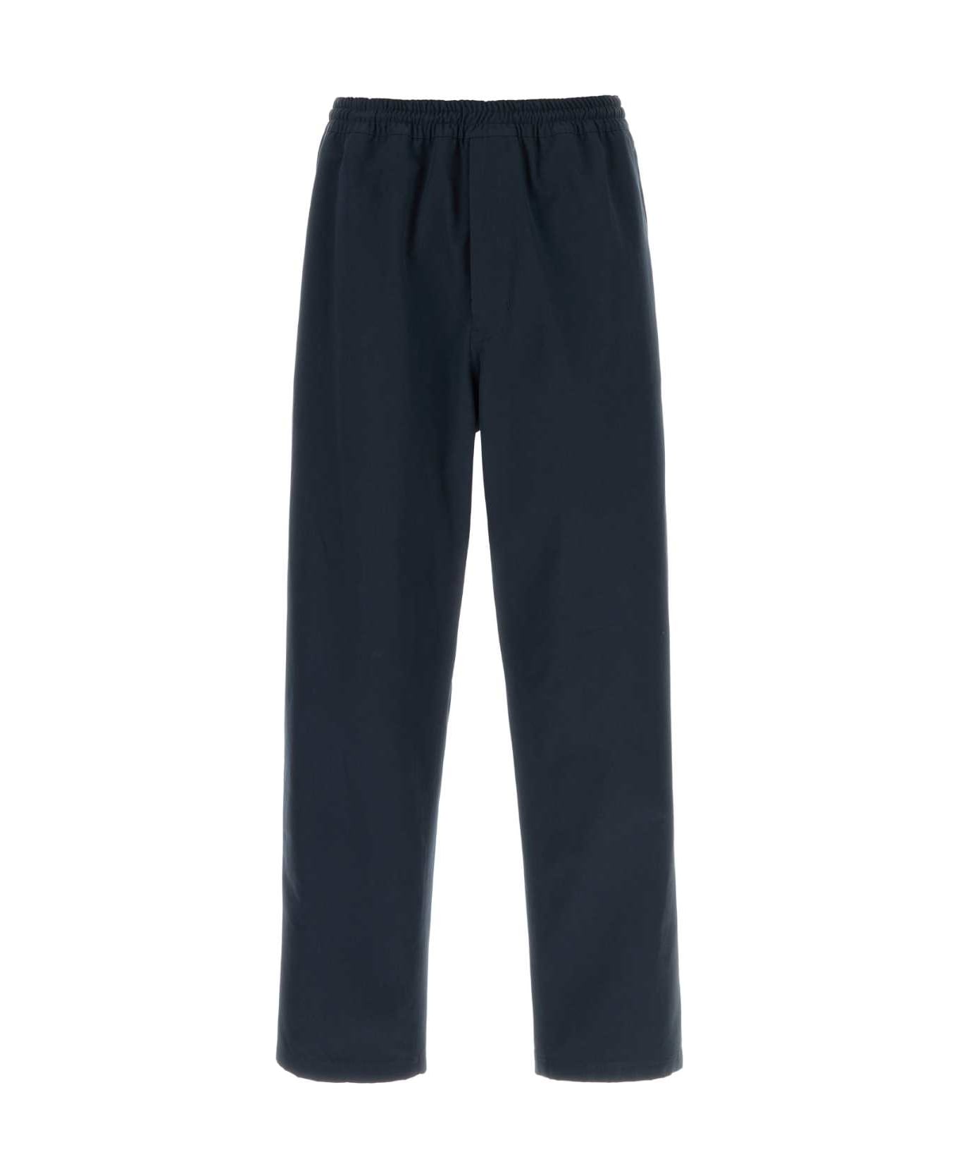 Prada Navy Blue Cotton Pant - BLEU