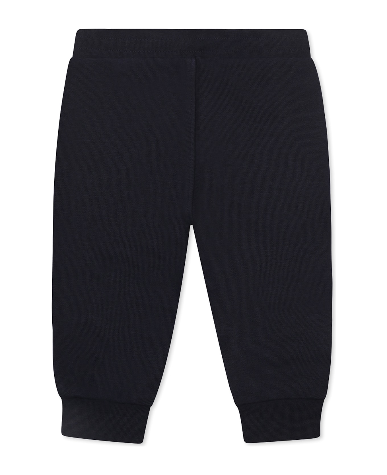 Hugo Boss Blue Trousers For Baby Boy With Logo - Blue