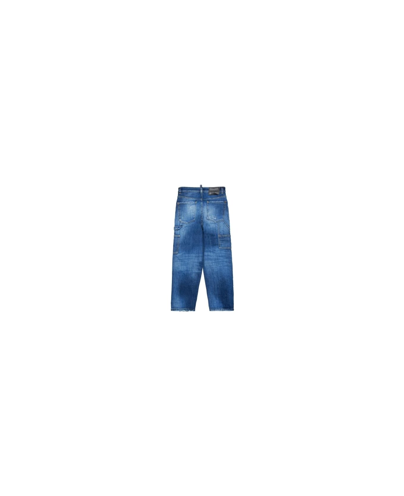 Dsquared2 Jeans Dritti A Vita Media - Blue