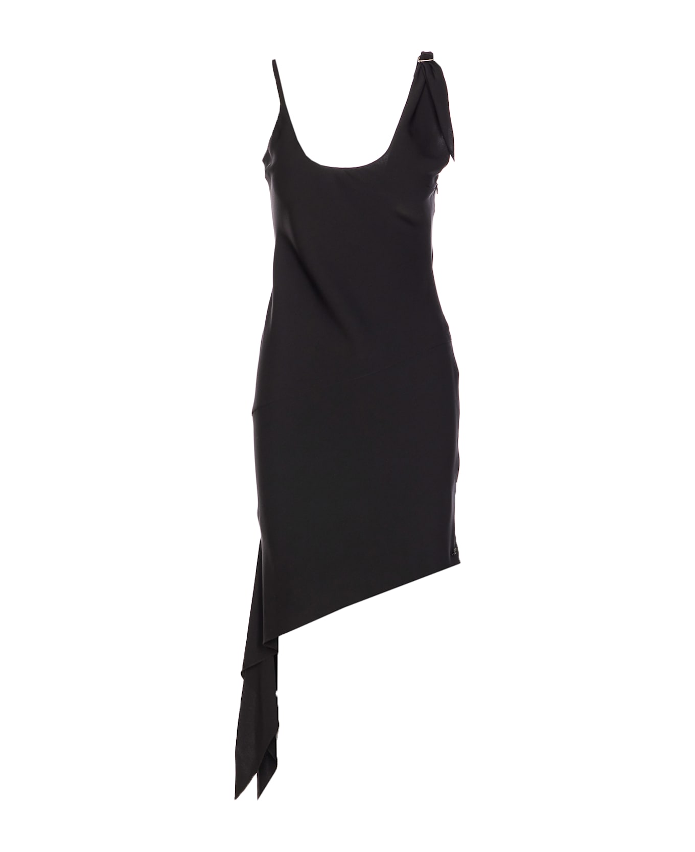Courrèges Scarf Dress - BLACK
