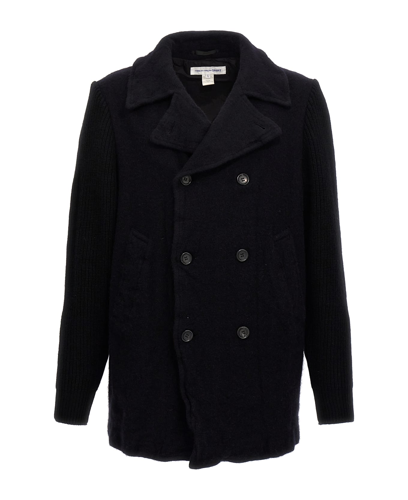 Comme des Garçons Double-breasted Wool Coat - Blue コート