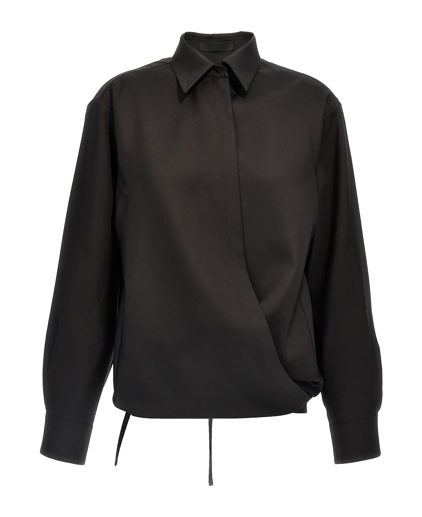 Valentino Garavani Valentino Techno Light Wool Shirt - Black  