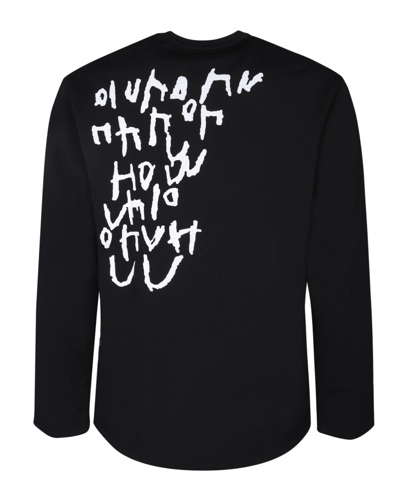 Comme Des Garçons Homme Plus All-over Print Black T-shirt - Black