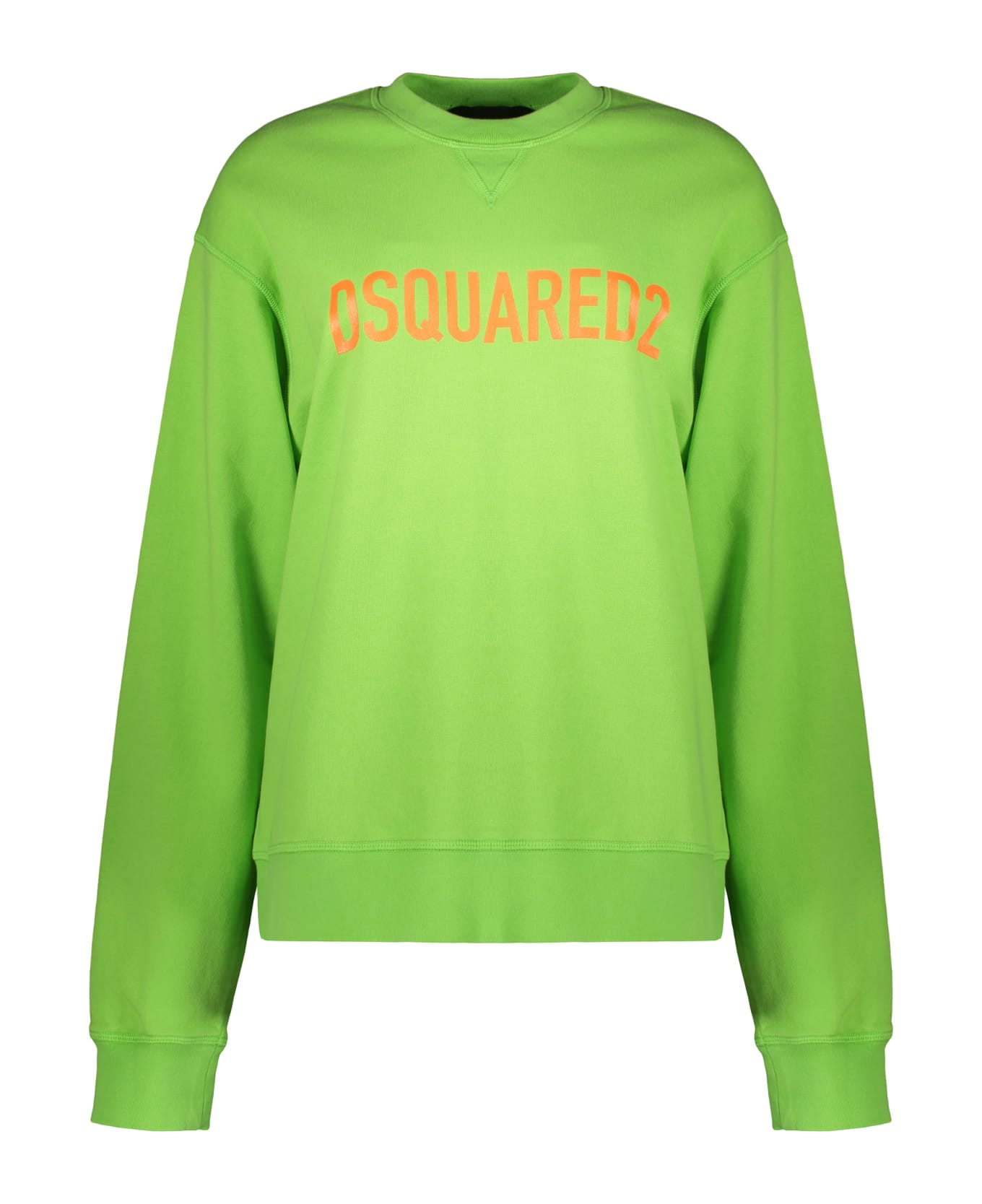 Dsquared2 Logo Detail Cotton Sweatshirt - green フリース