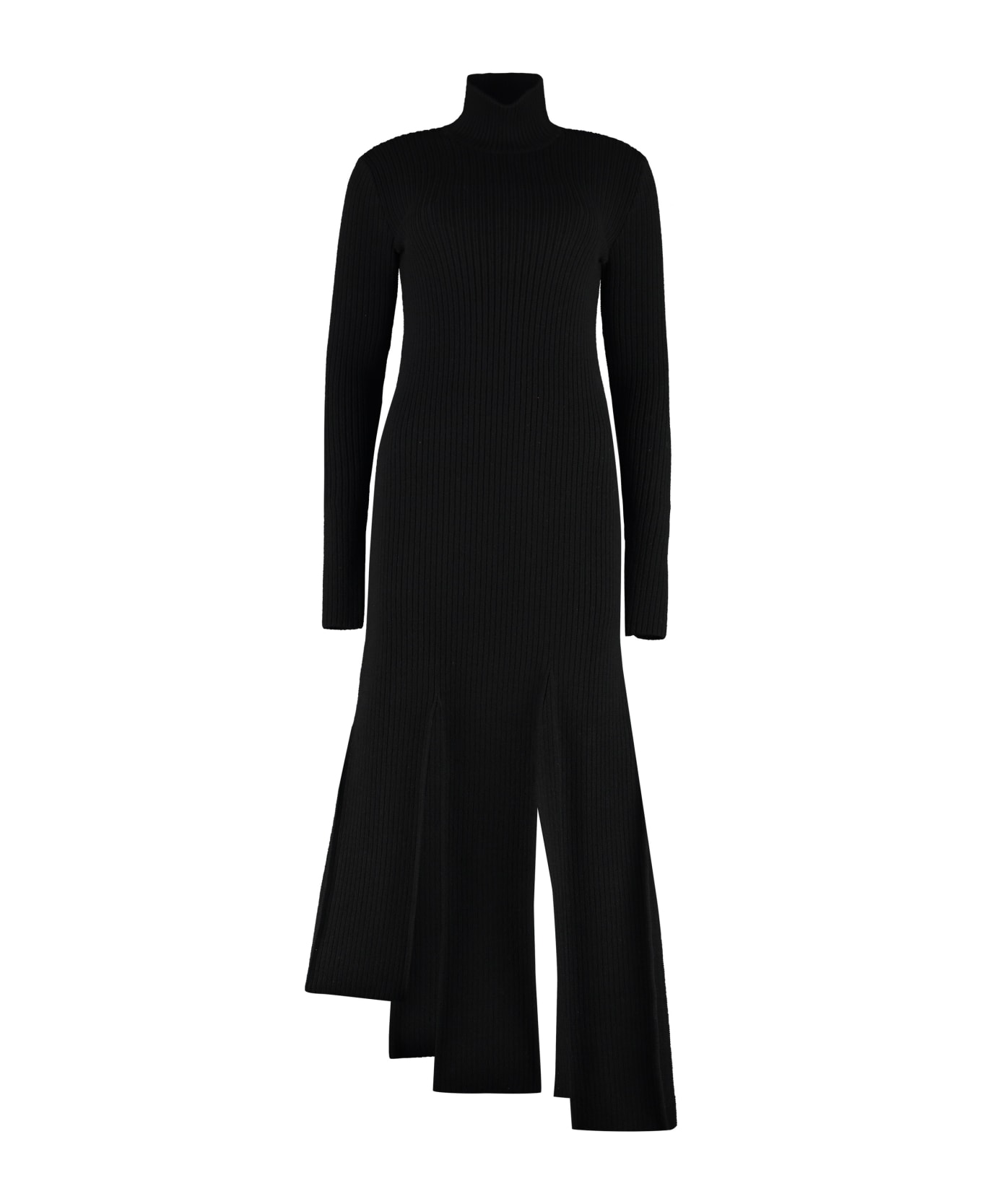 Bottega Veneta Ribbed Knit Dress - black ワンピース＆ドレス