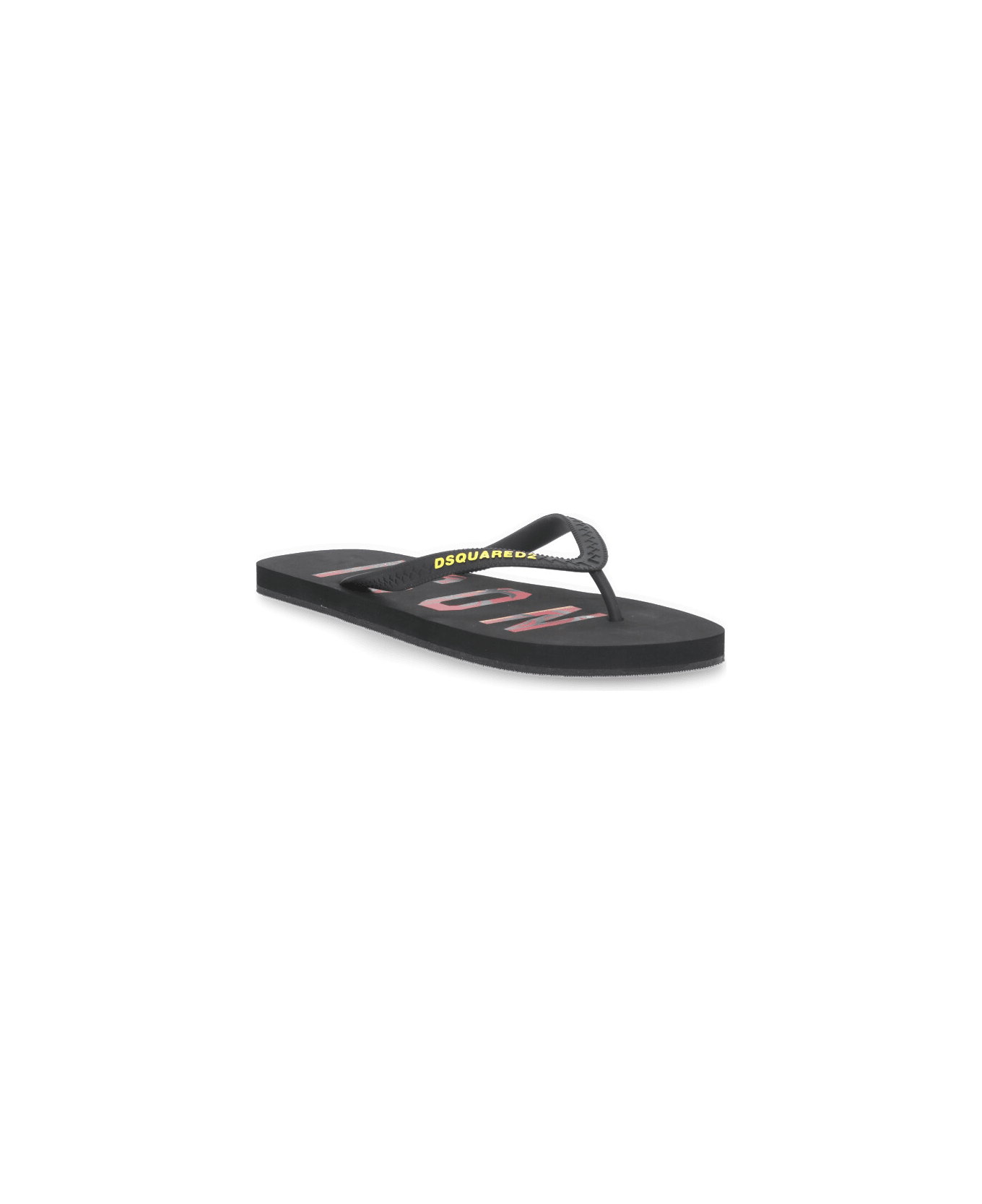 Dsquared2 Rubber Thong Sandal - Black その他各種シューズ