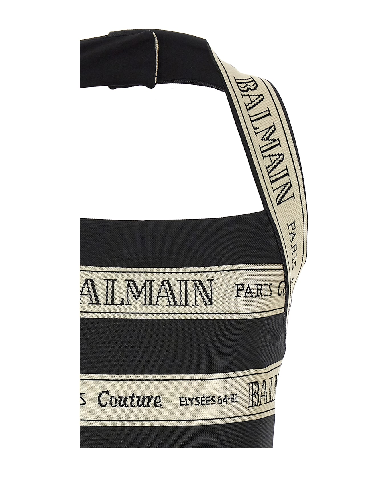 Balmain Black Viscose Dress - Multicolor