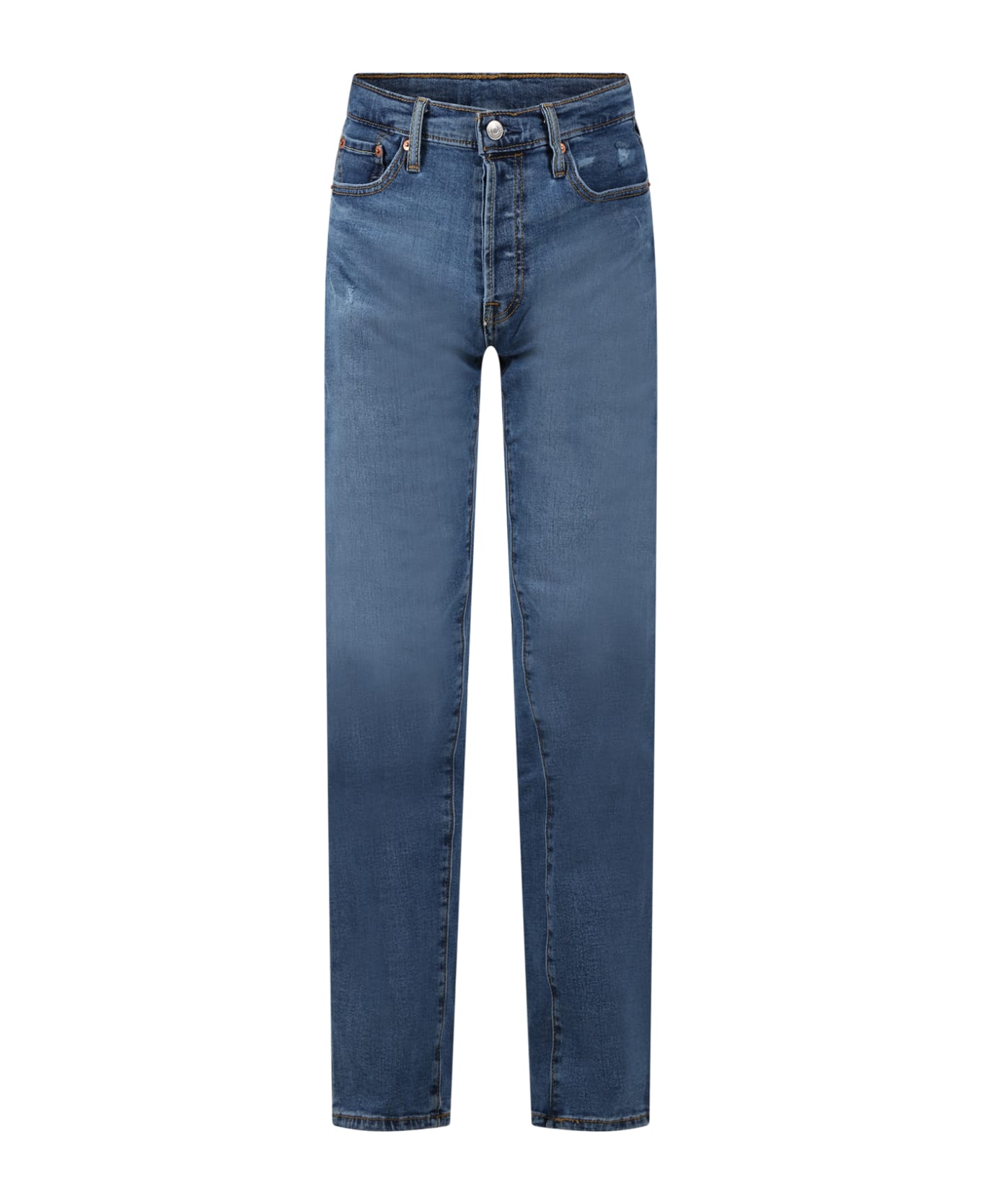 Levi's Blue Jeans For Boy With Logo - Denim ボトムス