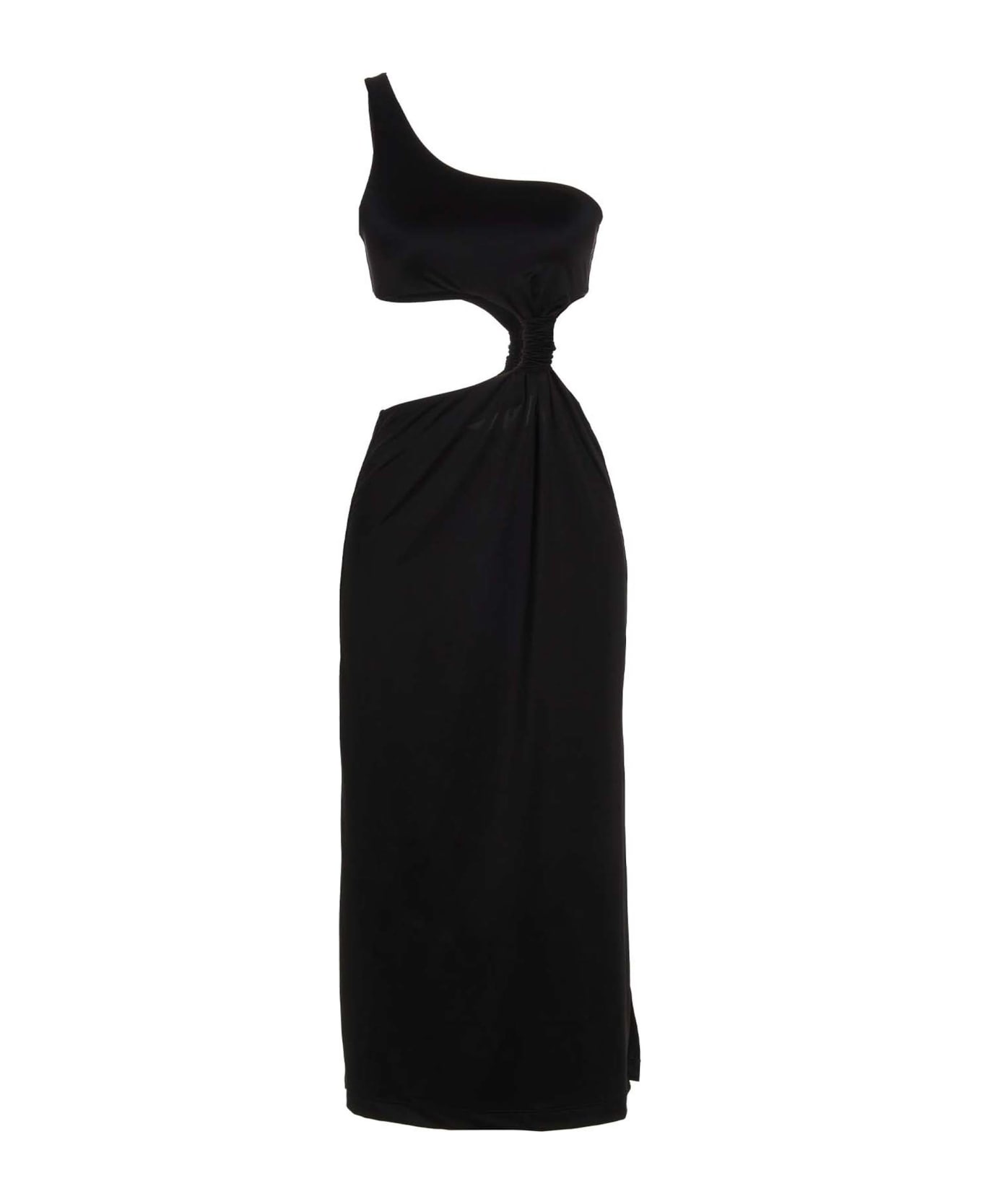 Versace Dress With Denuded Shoulder - Black