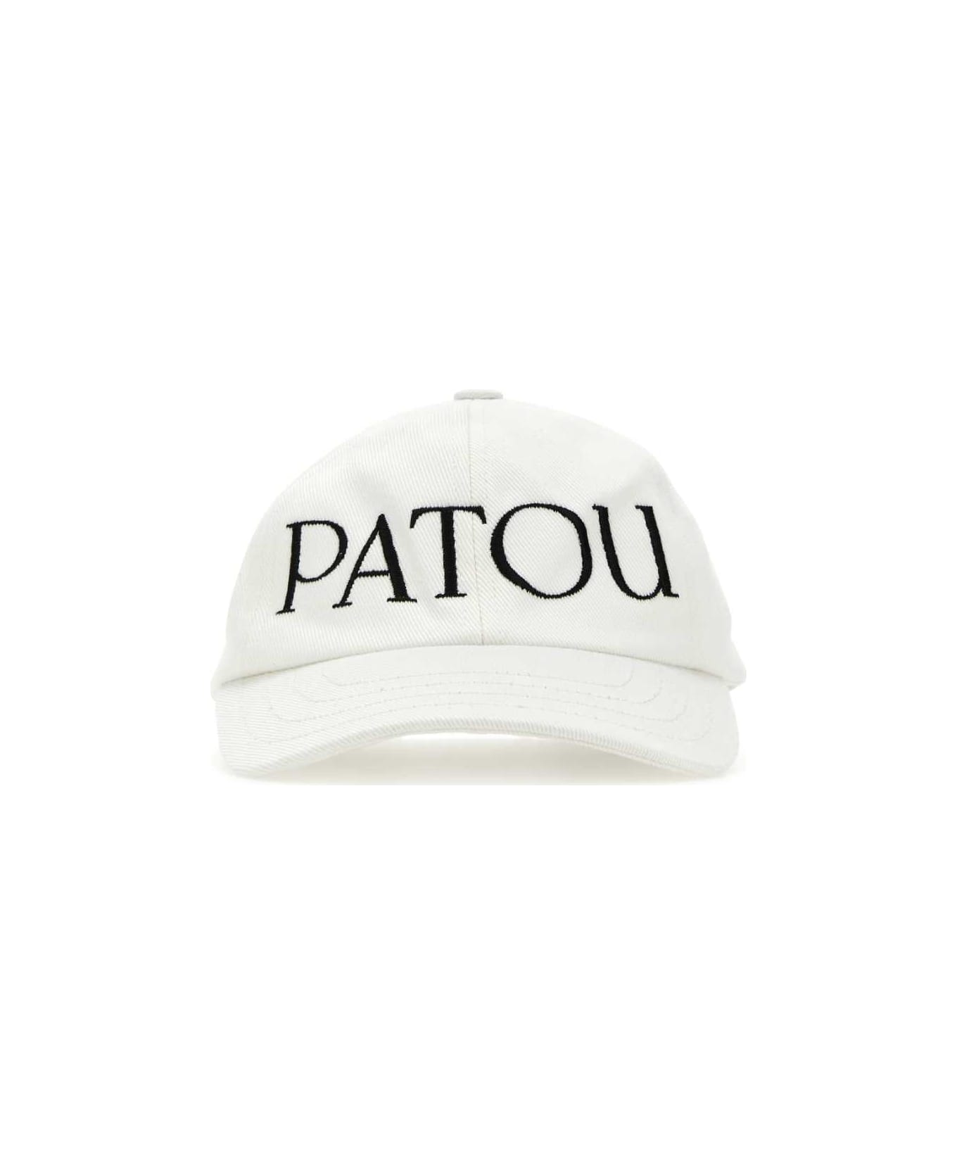 Patou White Cotton Baseball Cap - 090C 帽子